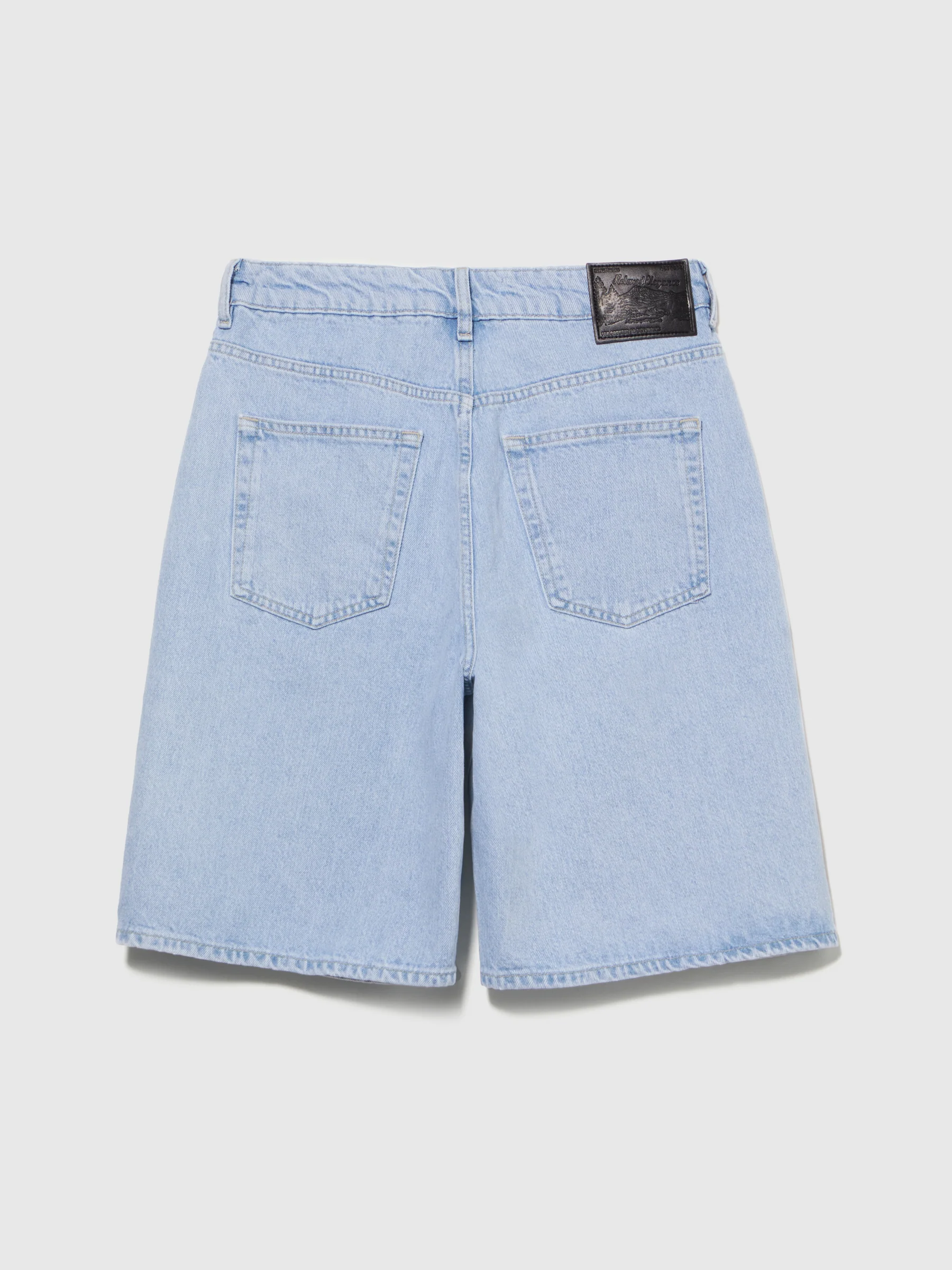 Bermuda di jeans chiaro relaxed fit - Image 2