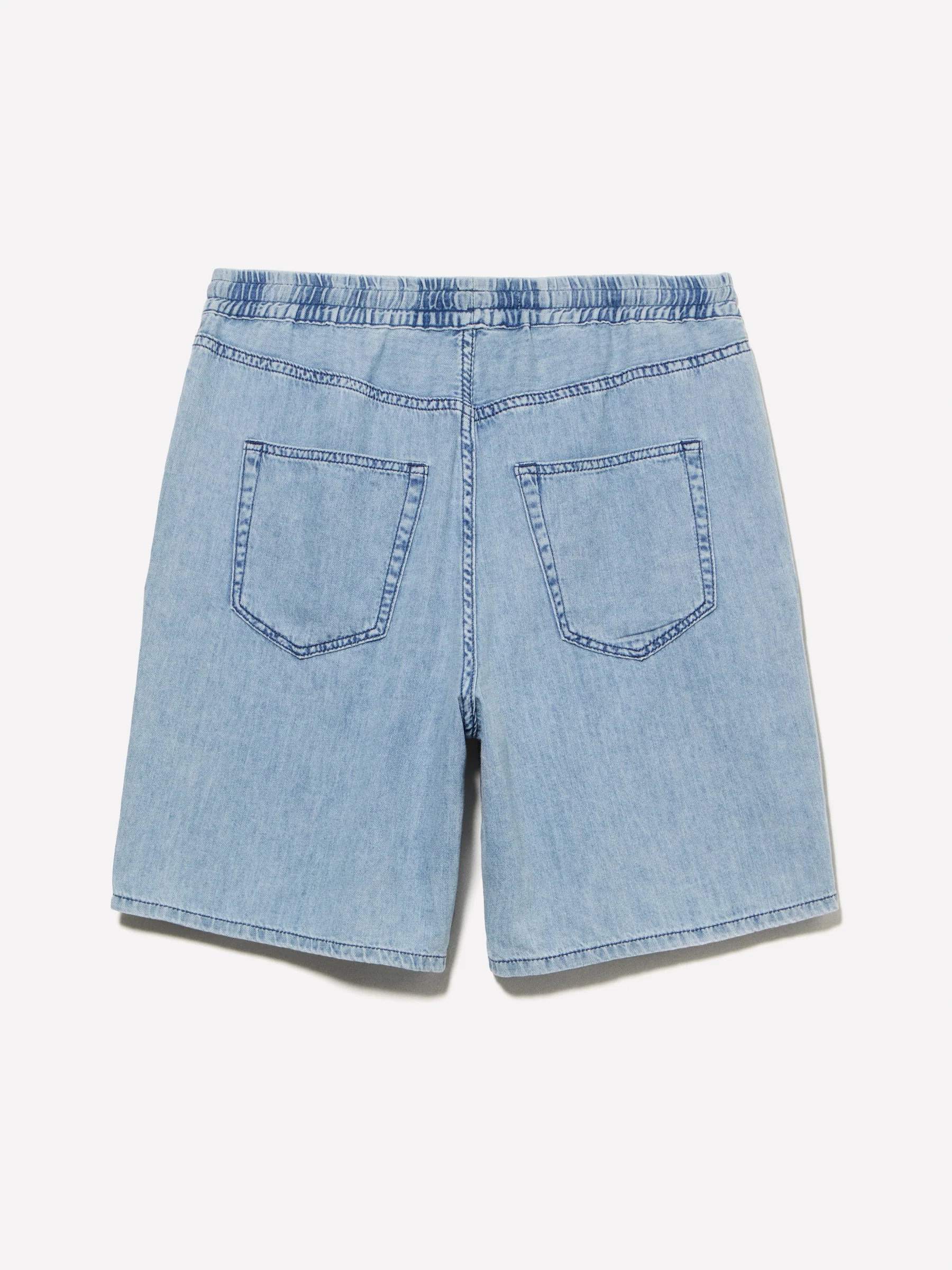 Bermuda di jeans chiaro relaxed fit - Image 2