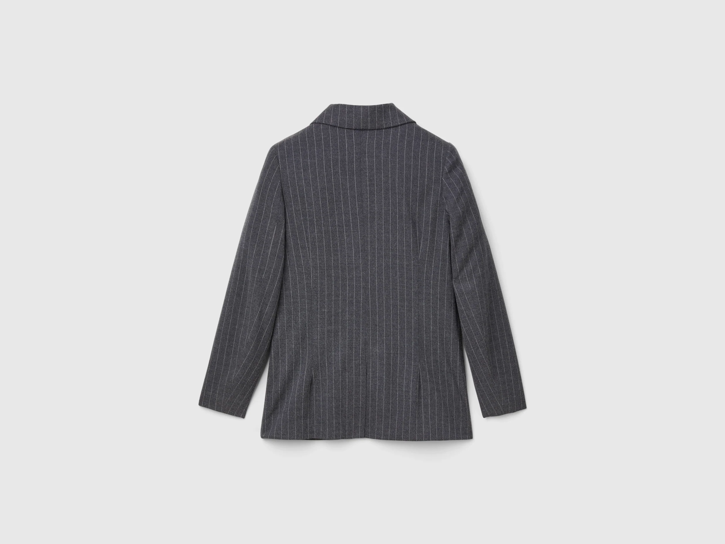 Blazer gessato in misto viscosa - Image 2