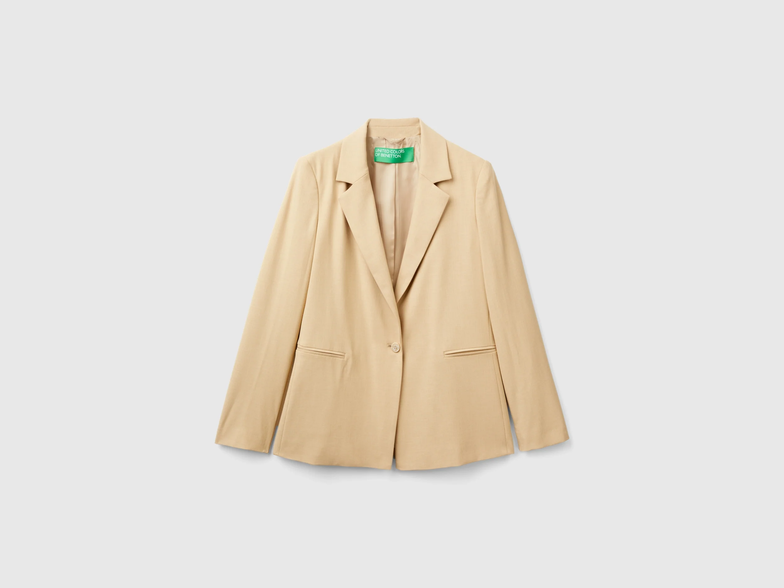Blazer in misto viscosa stretch