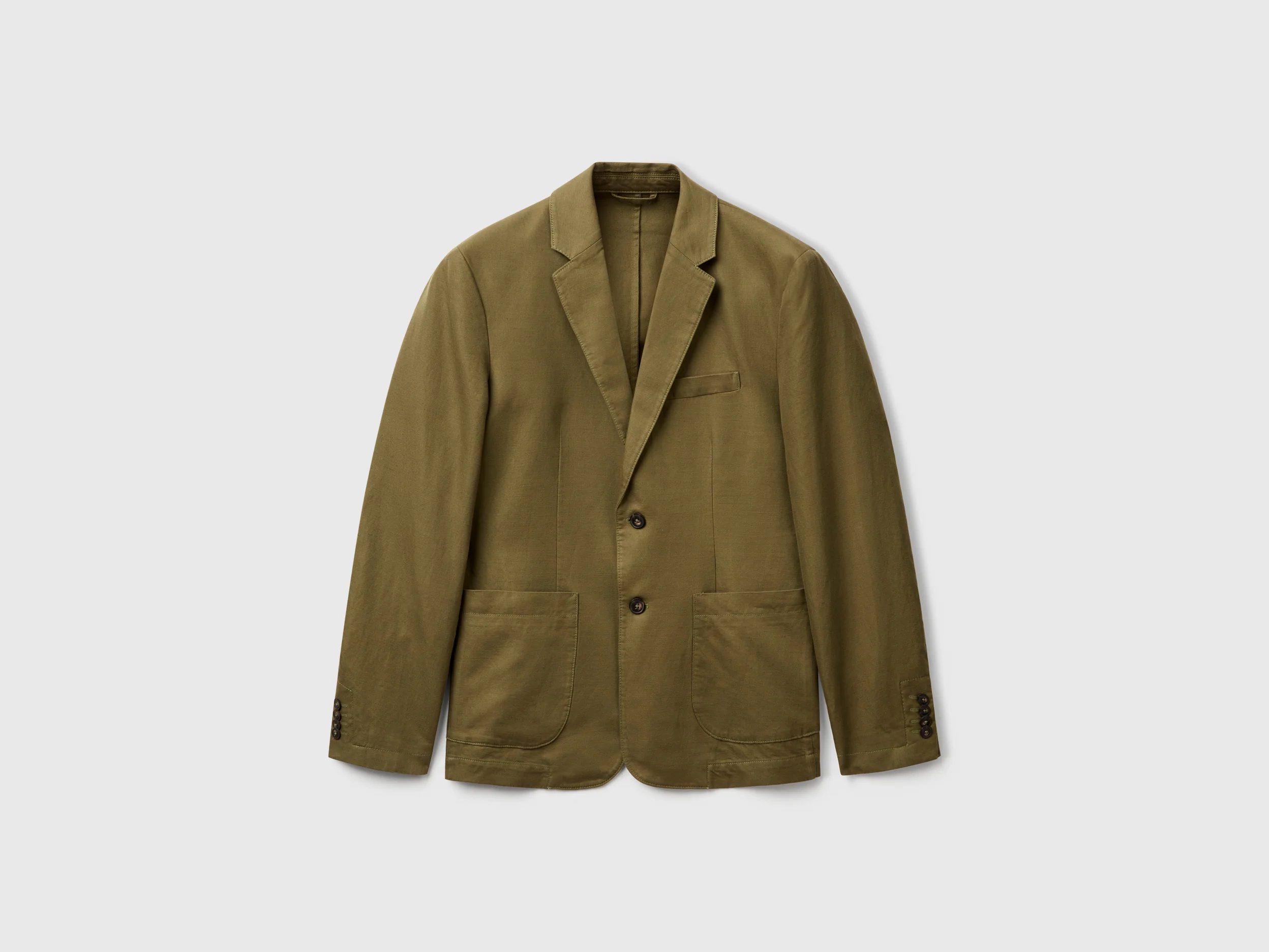 Blazer slim fit in misto lino