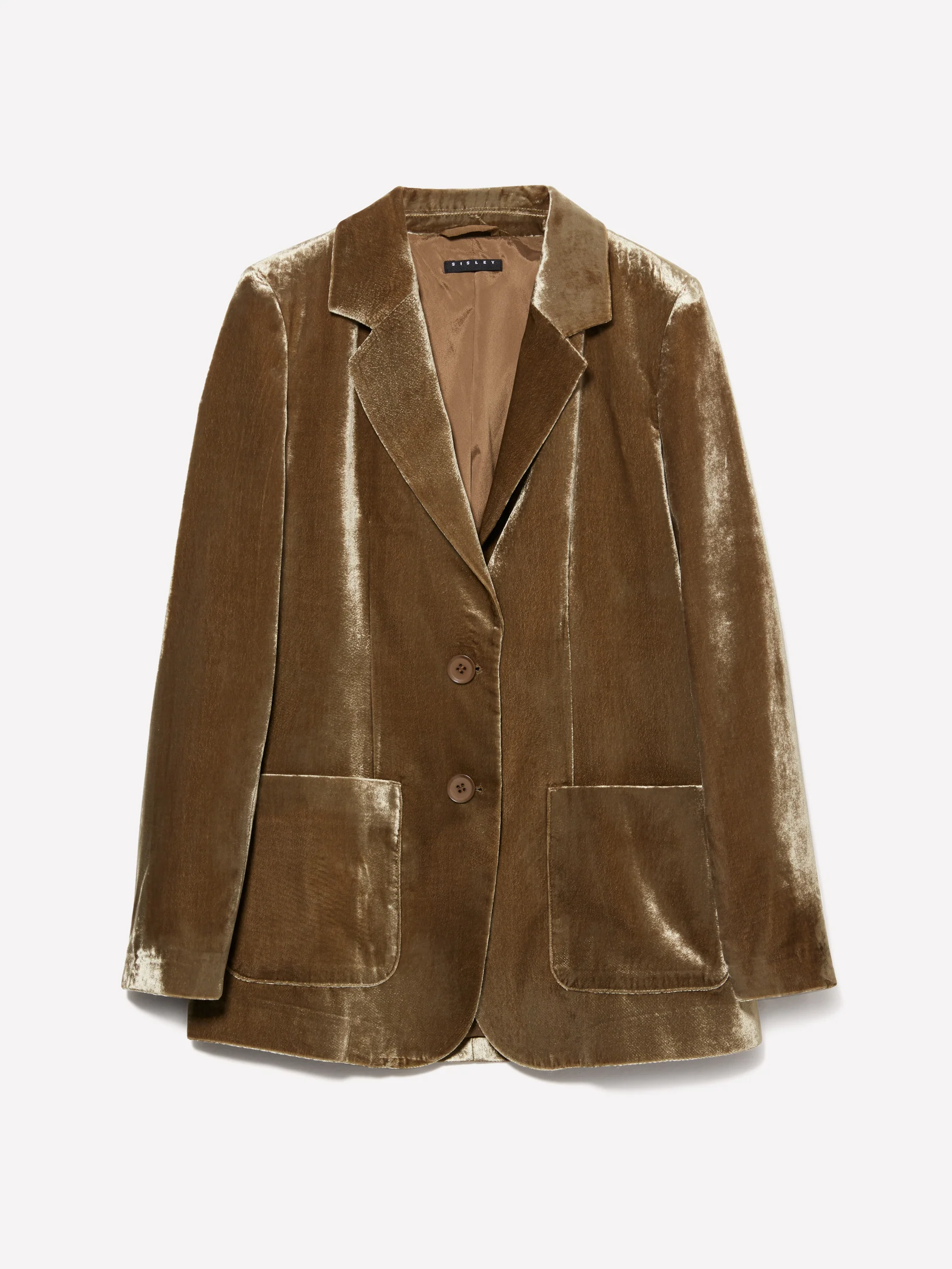 Blazer verde in velluto
