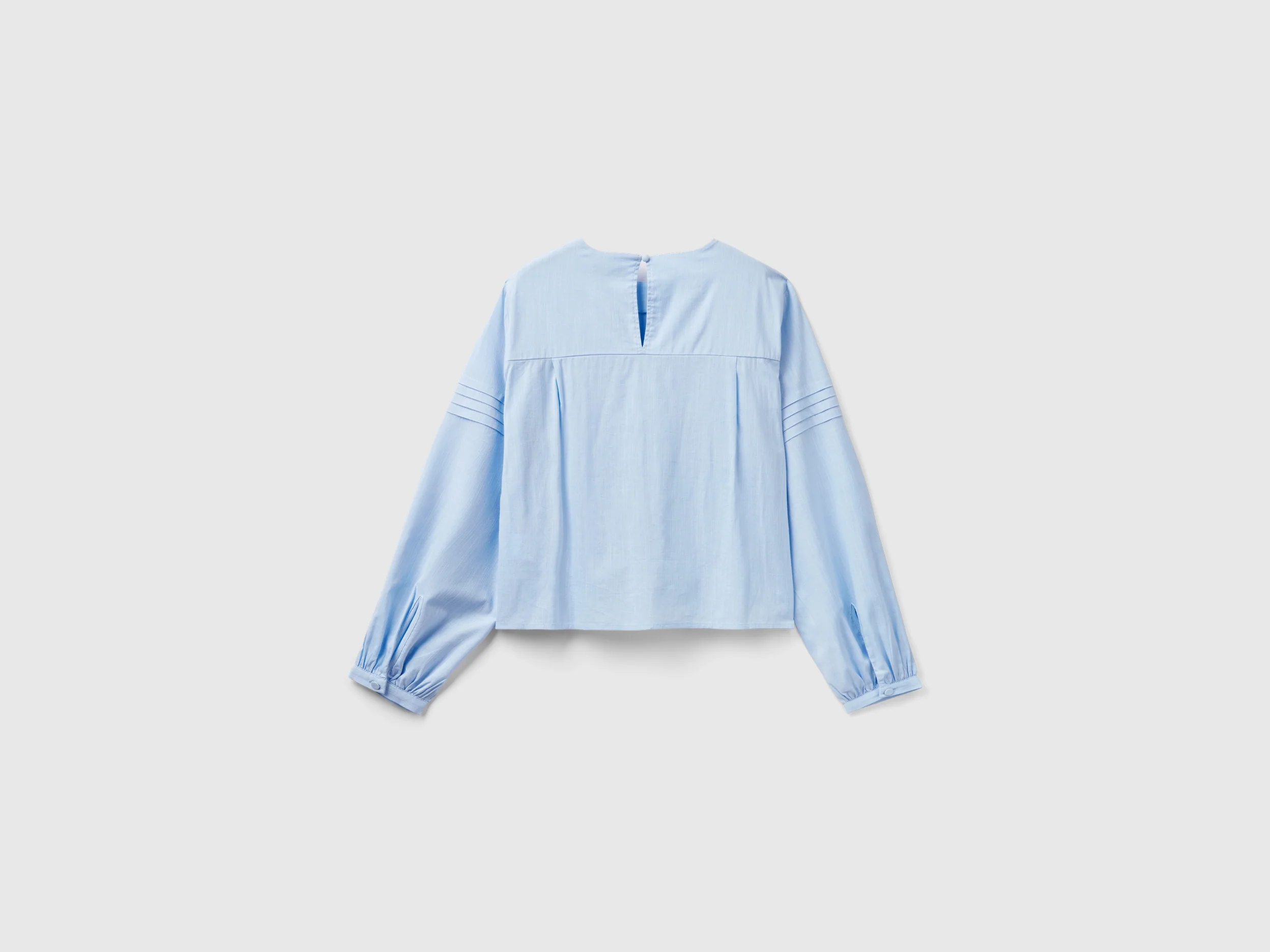 Blusa con pieghe in misto viscosa - Image 2