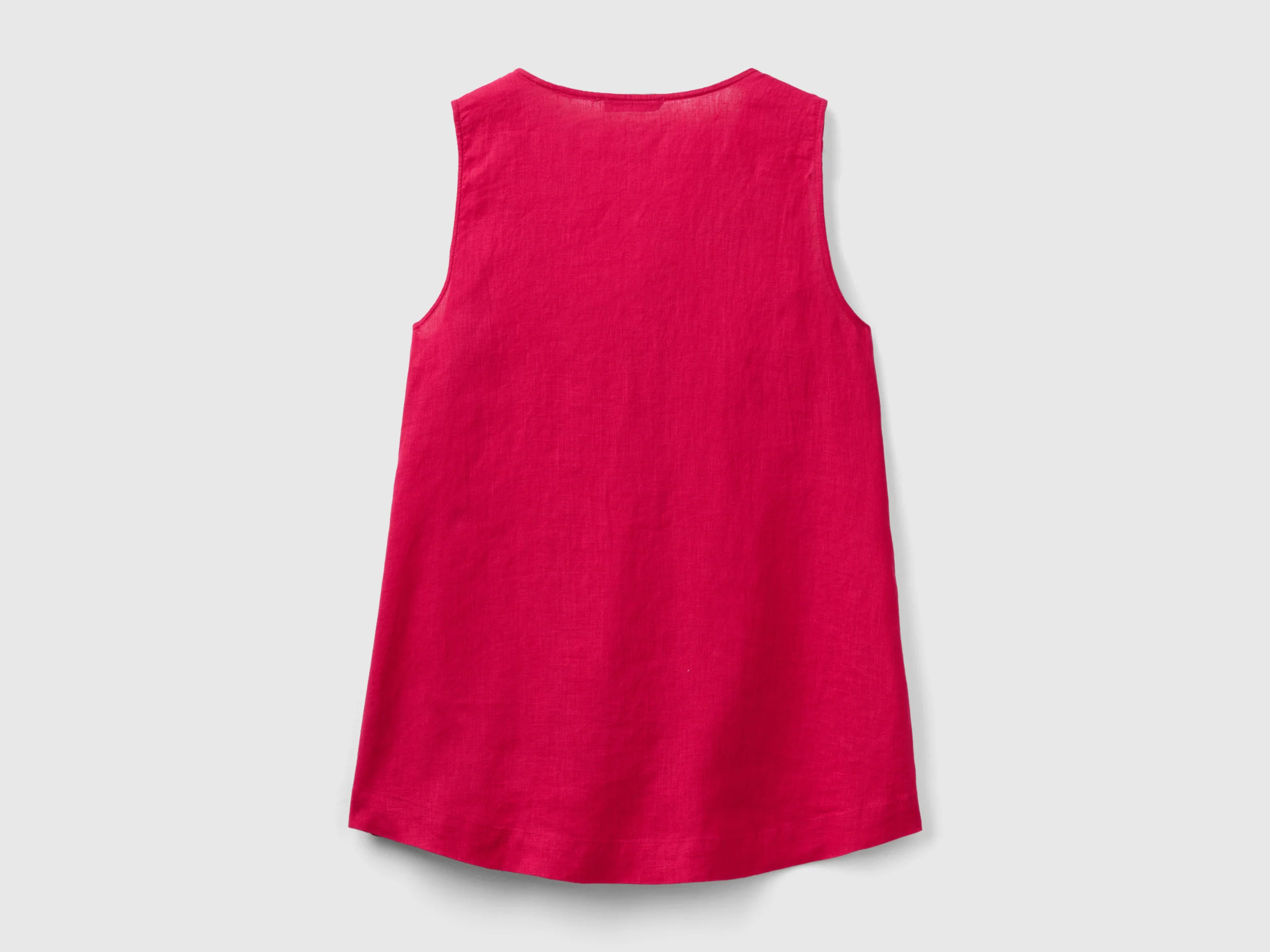 Blusa smanicata in puro lino - Image 2