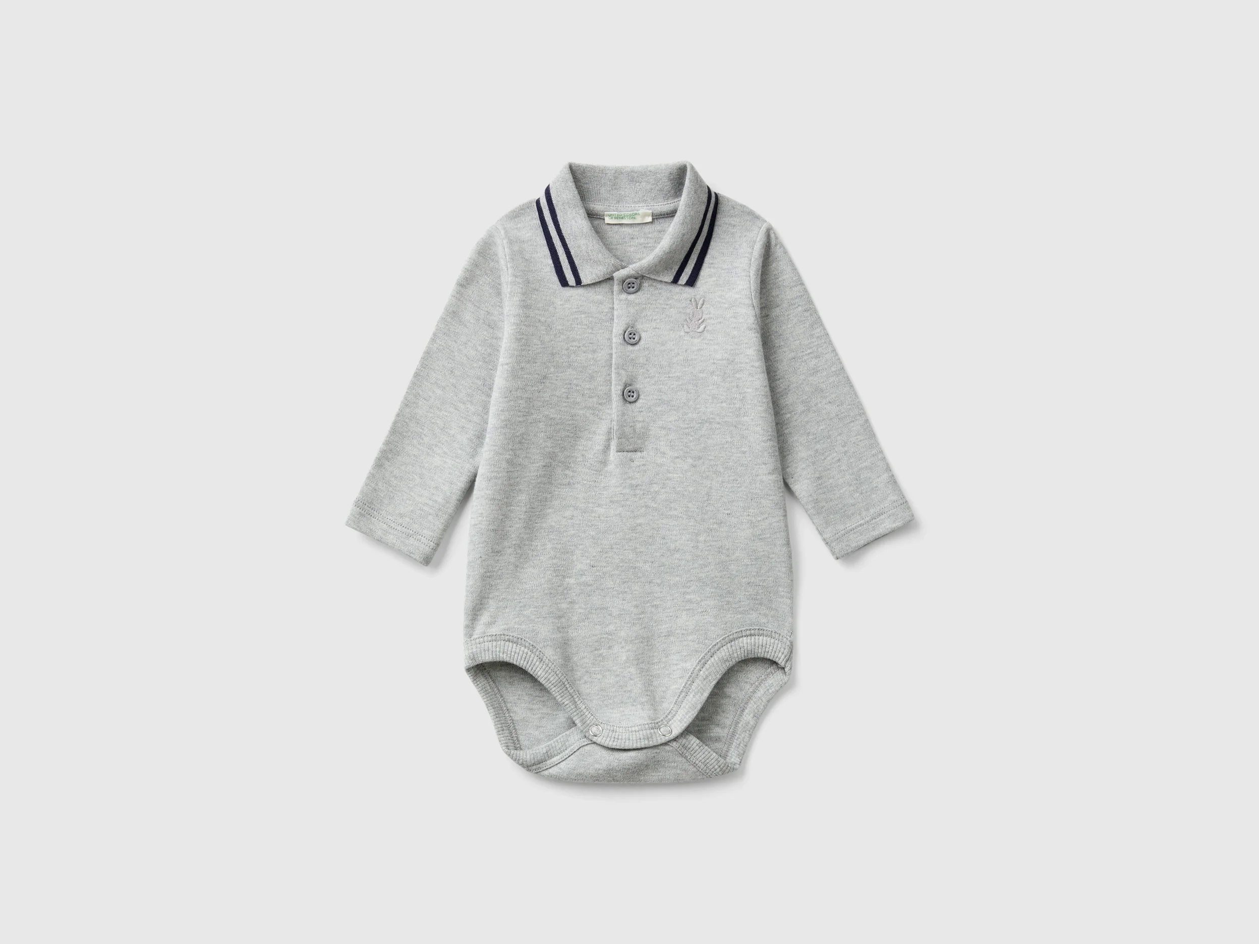 Body a polo in cotone bio
