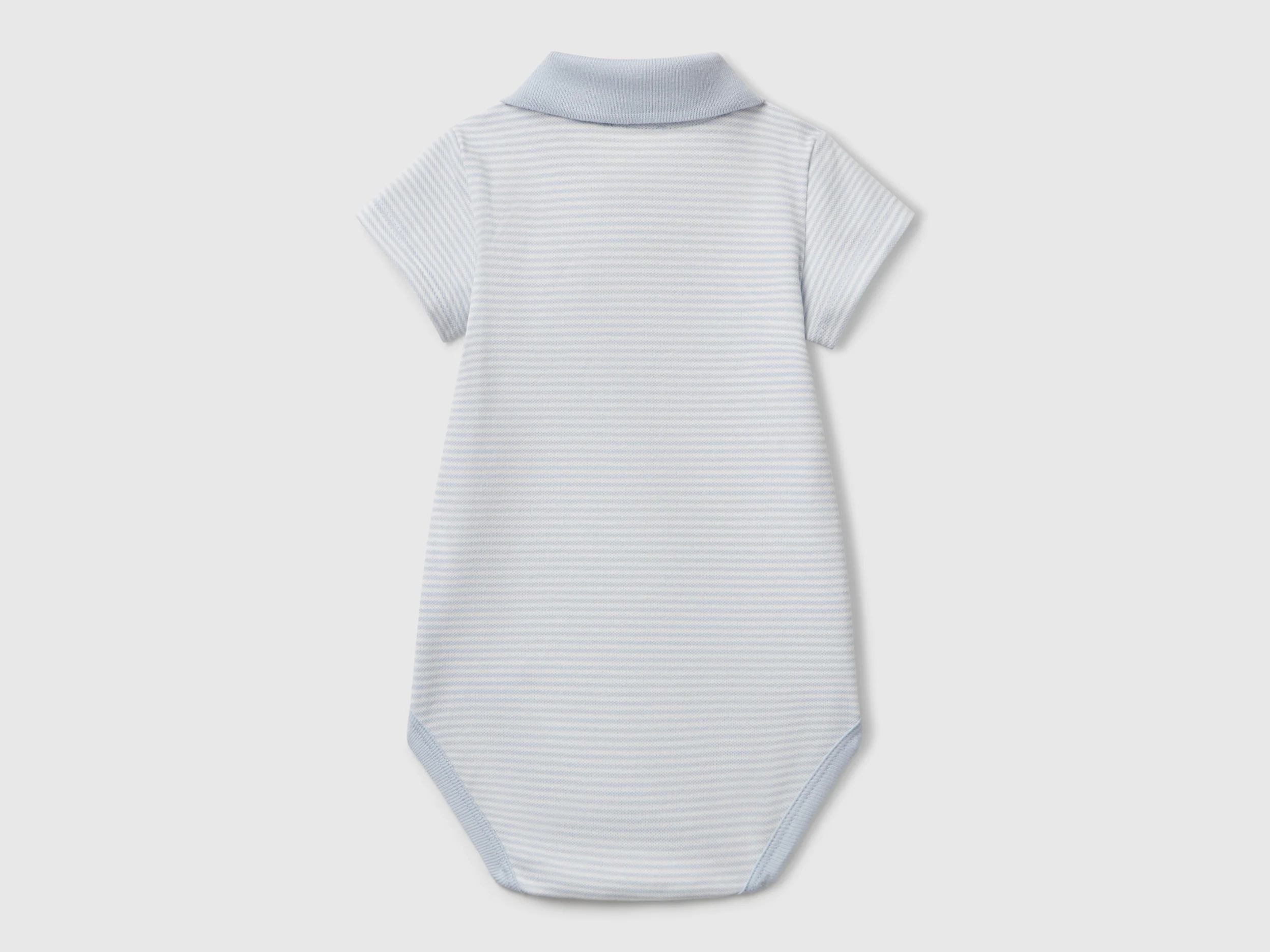 Body a polo in cotone elasticizzato - Image 2