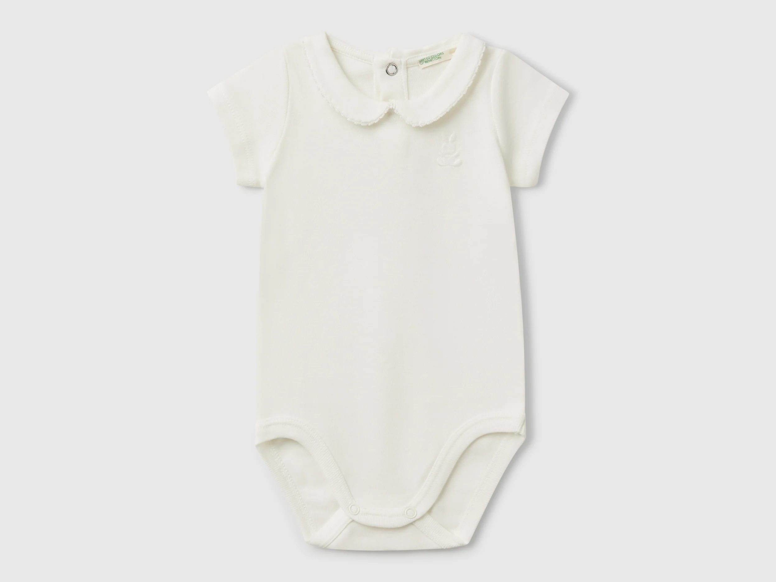 Body con colletto in cotone