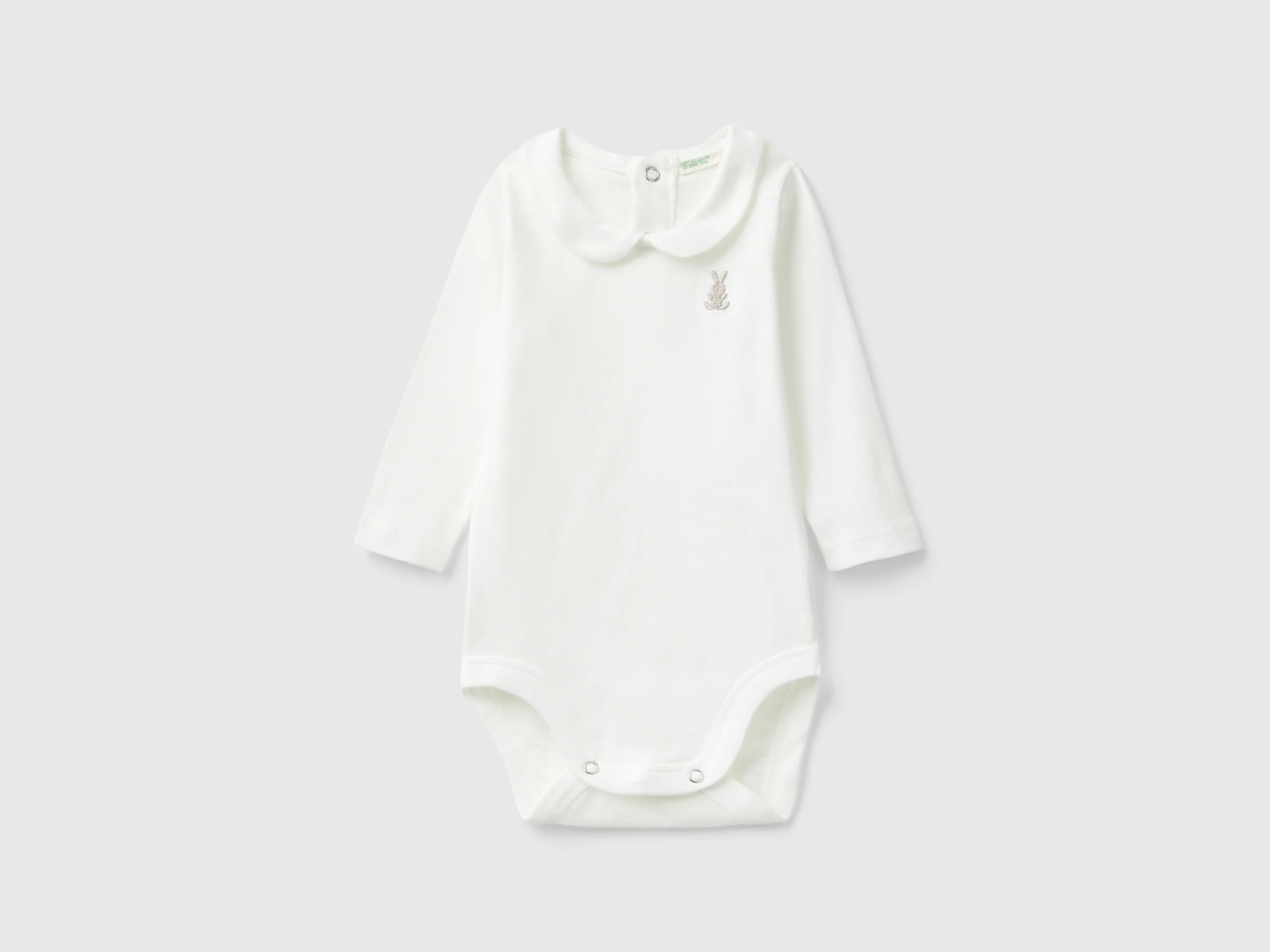 Body con colletto in cotone bio