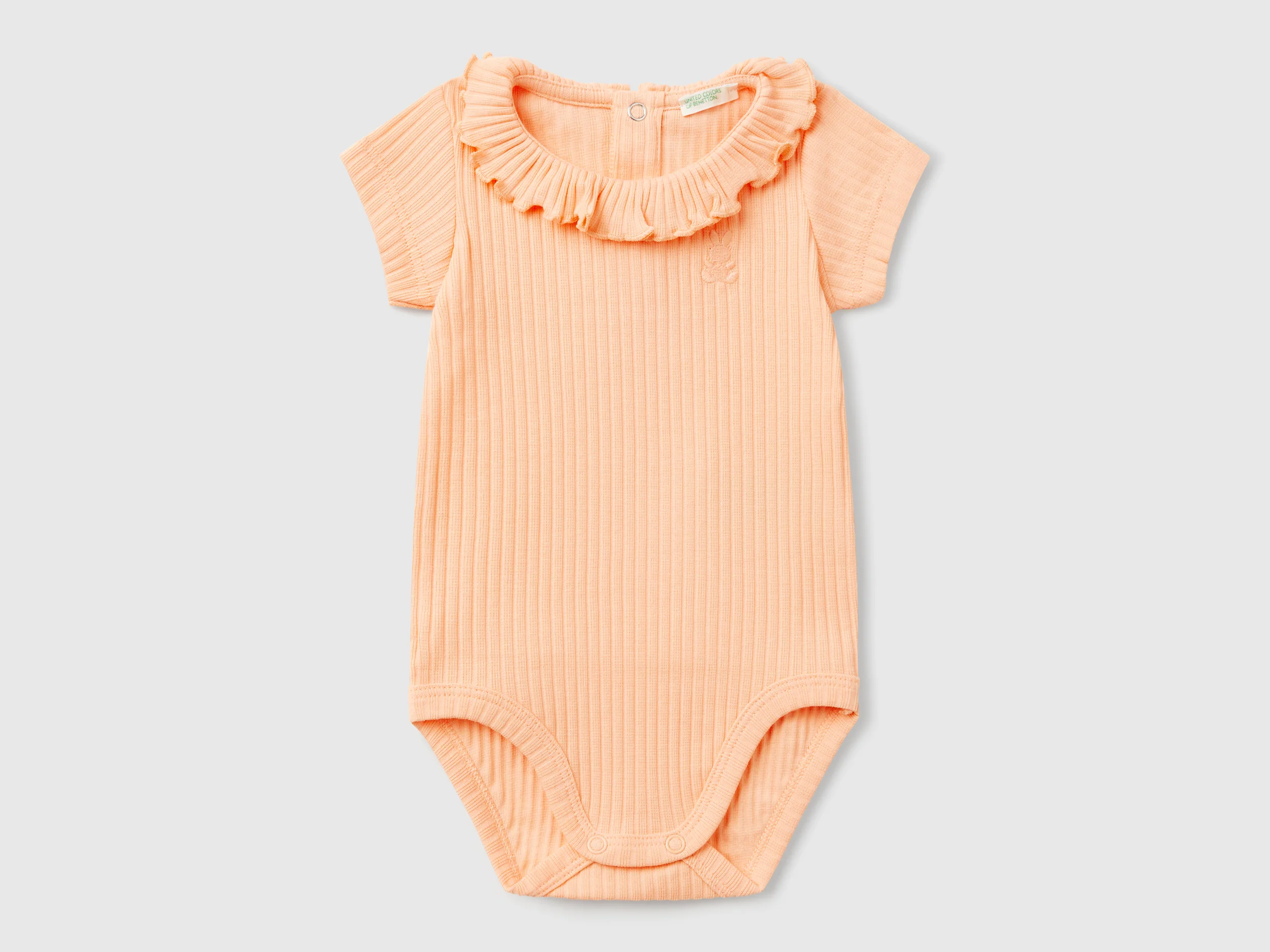 Body con colletto in cotone stretch