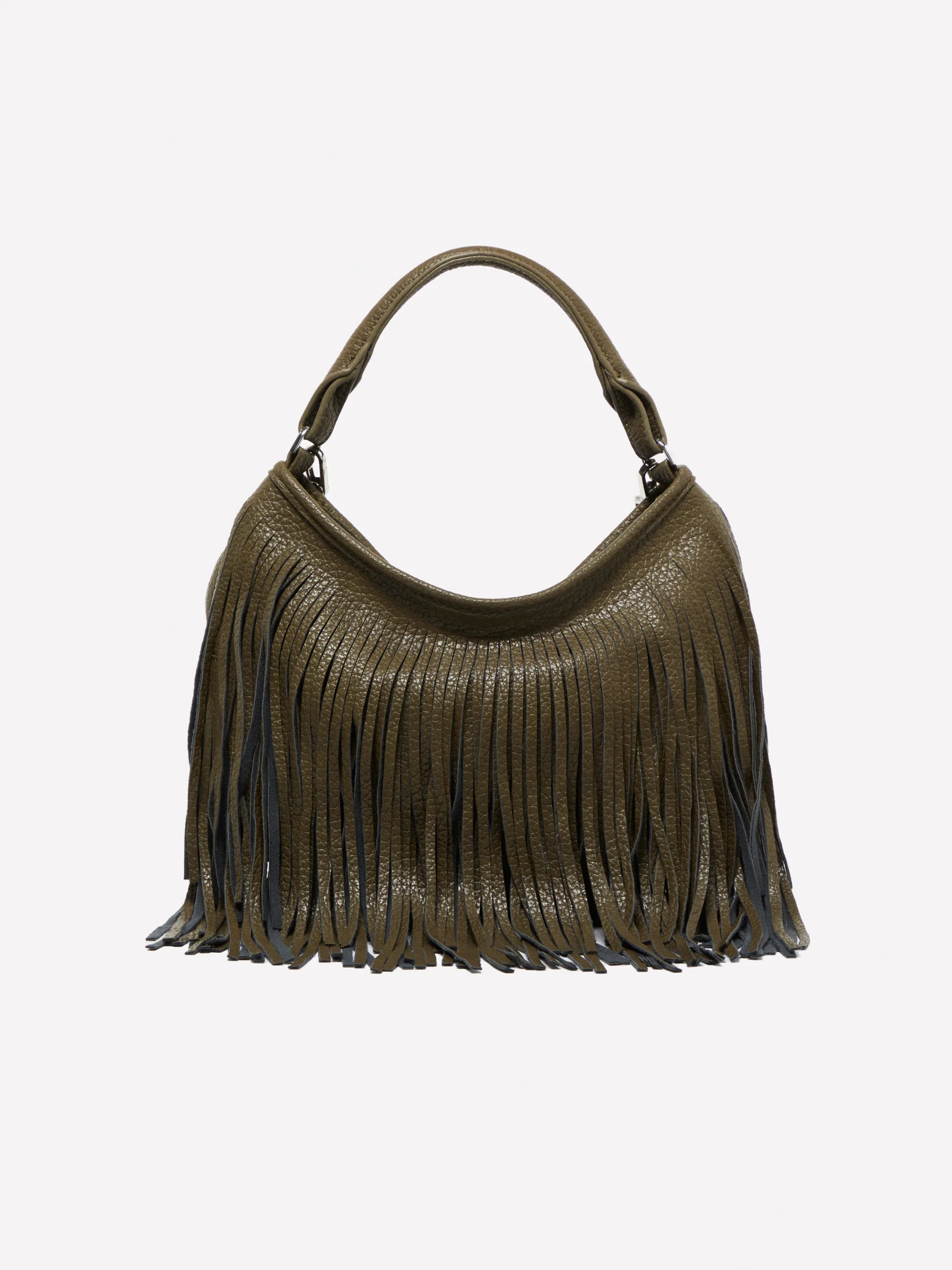 Borsa a spalla con frange