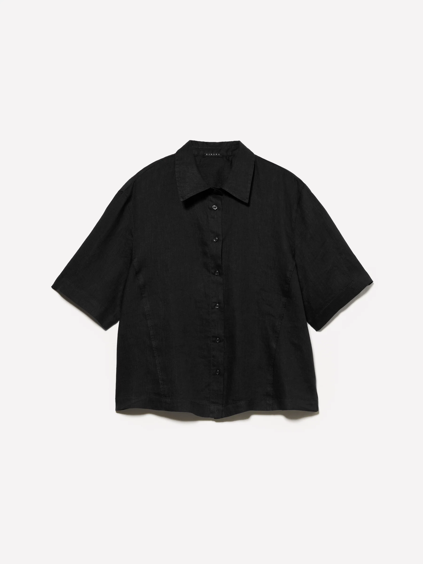 Camicia a maniche corte in 100% lino