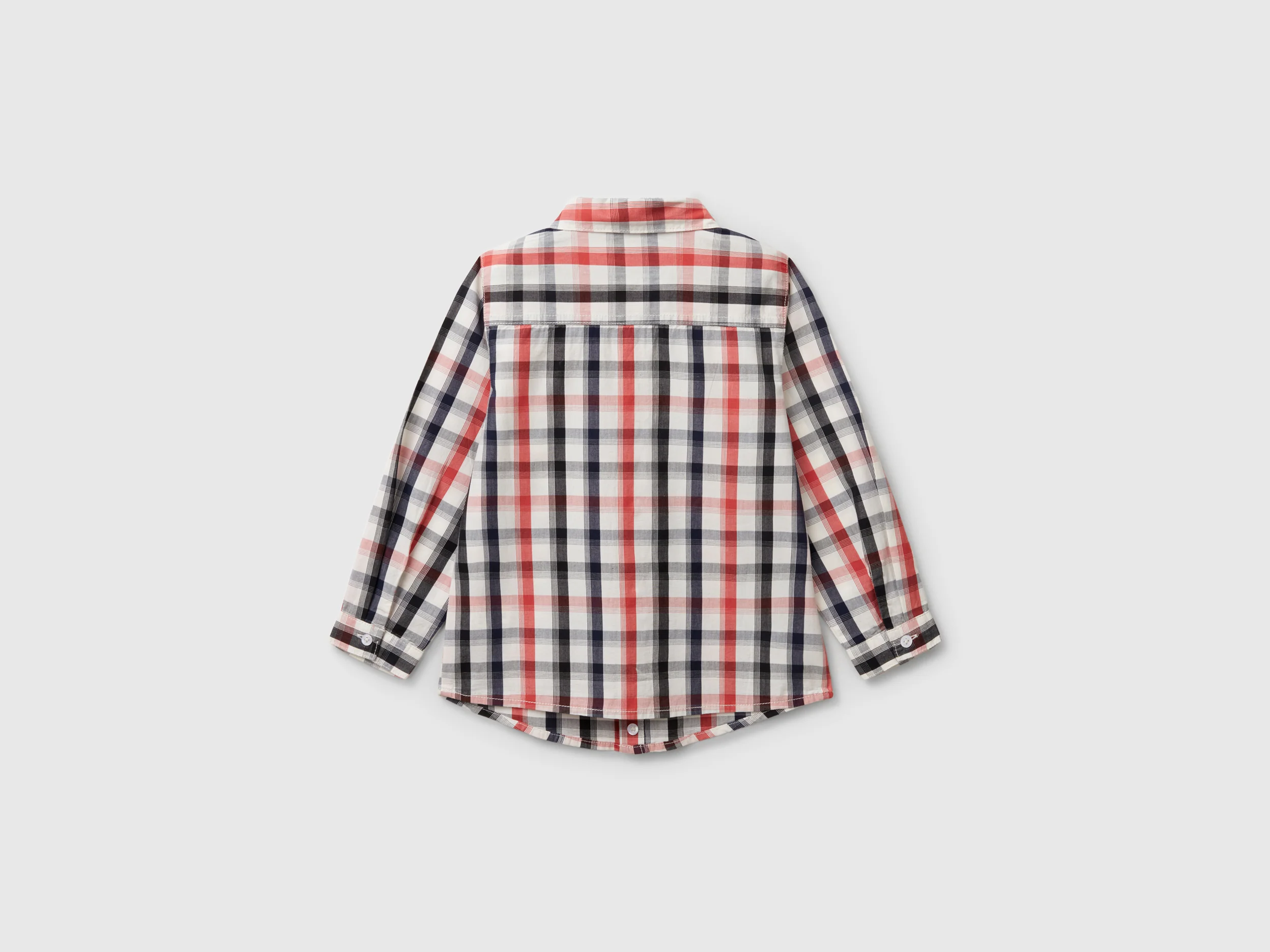 Camicia a quadri in puro cotone - Image 2