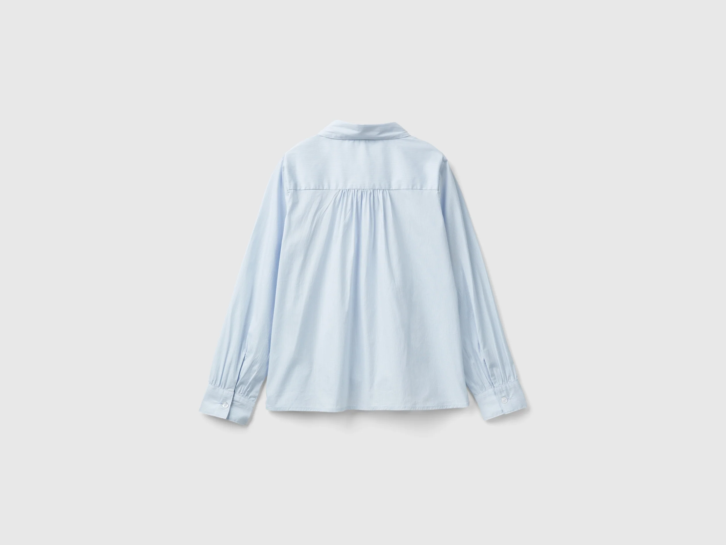 Camicia con rouches sul carré - Image 2