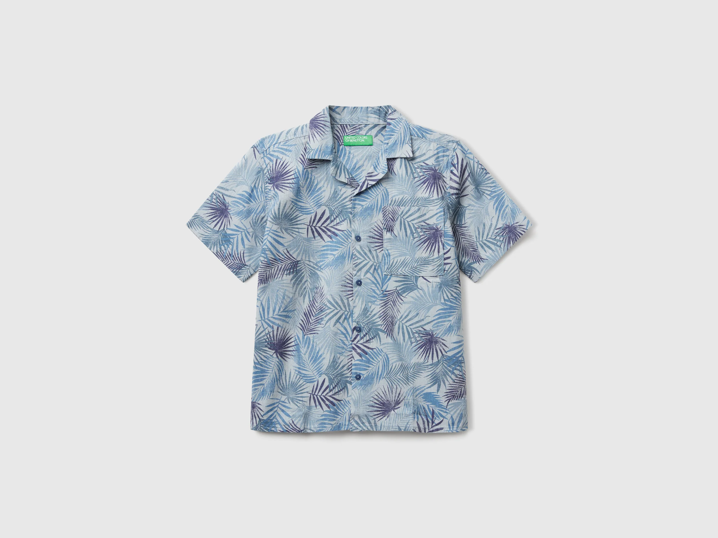 Camicia con stampa tropicale