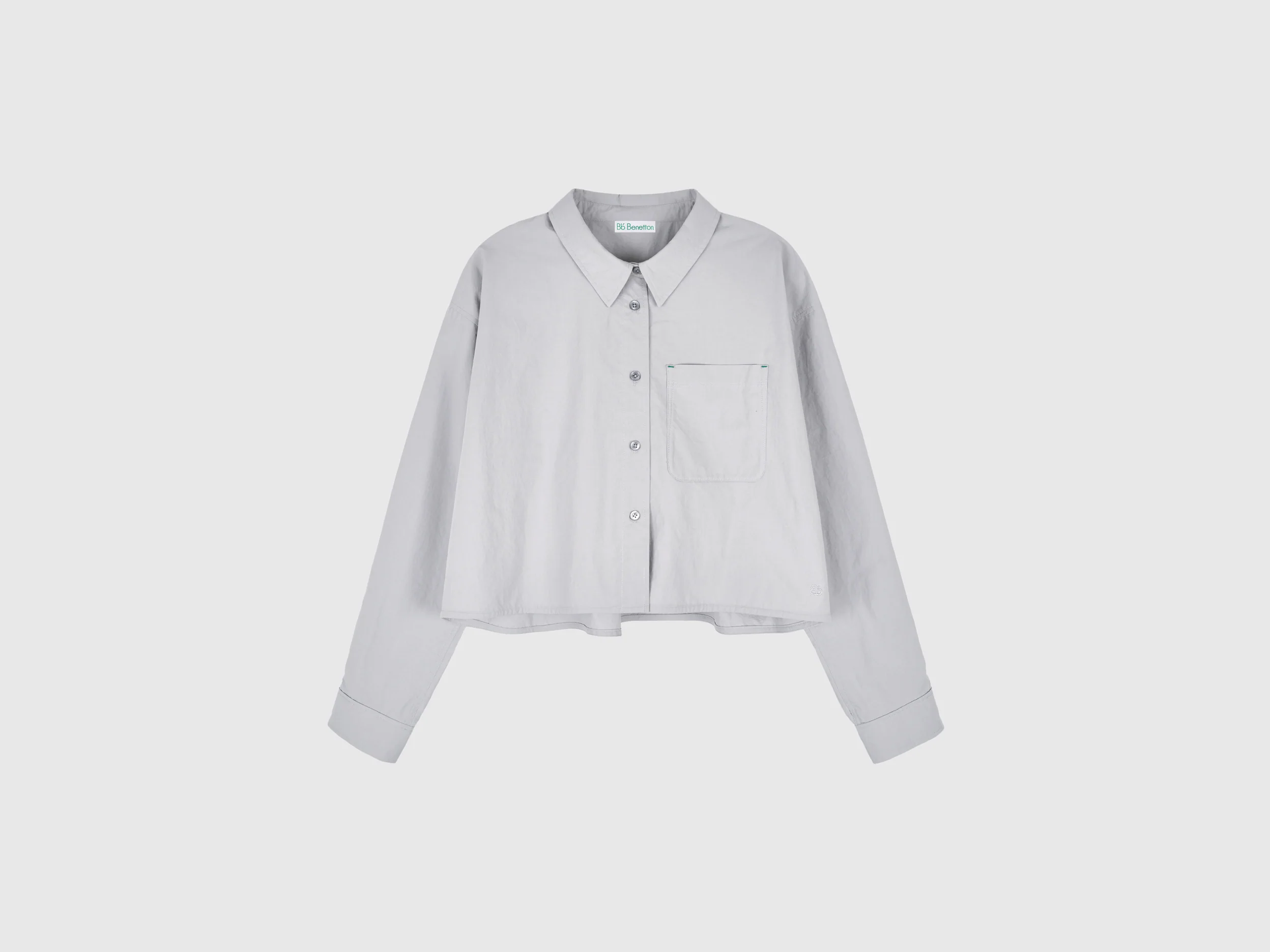 Camicia cropped a righe