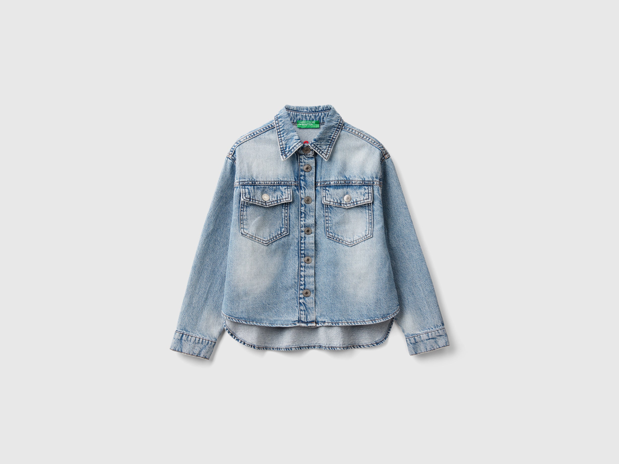Camicia di jeans con strass