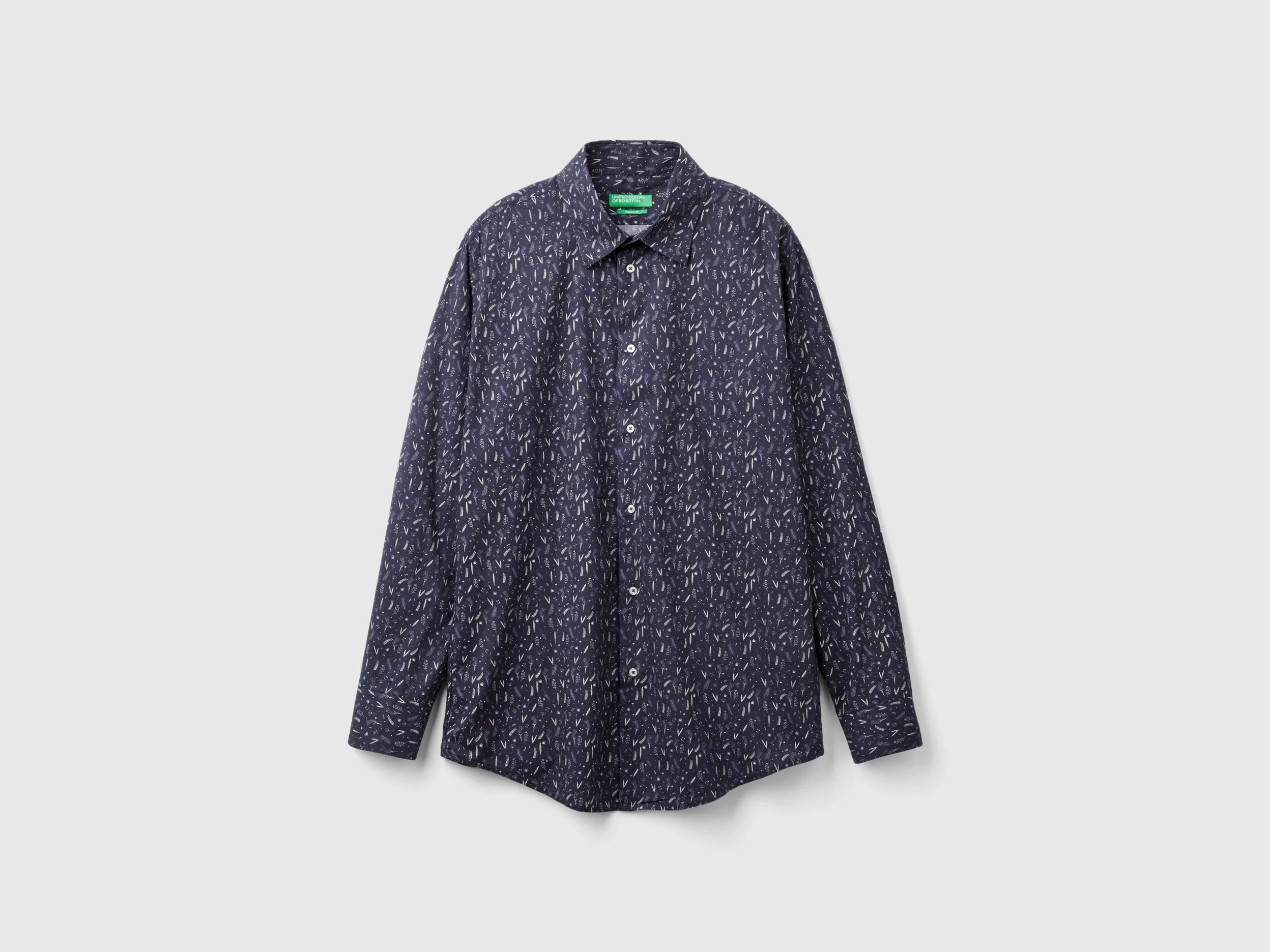 Camicia fantasia in cotone bio