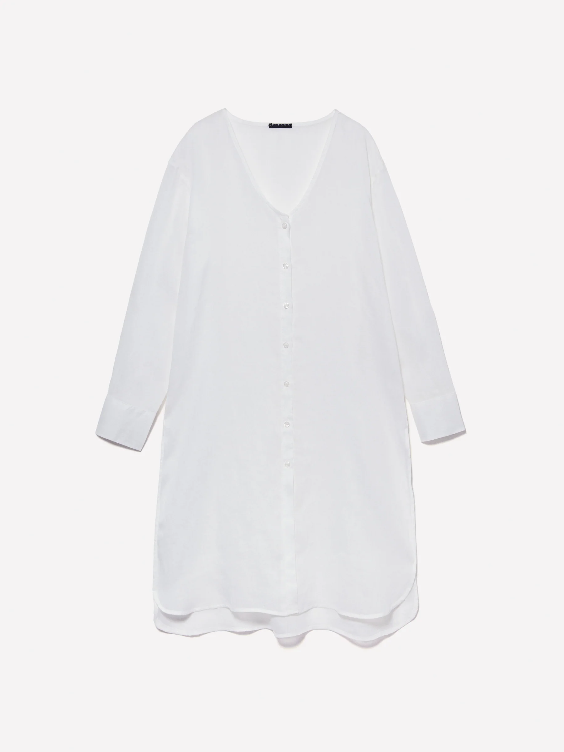 Camicia lunga con spacchi