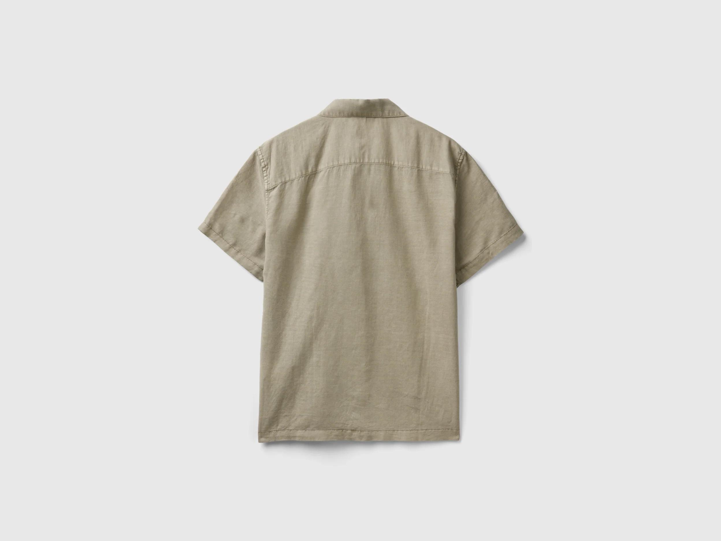 Camicia manica corta in misto lino - Image 2