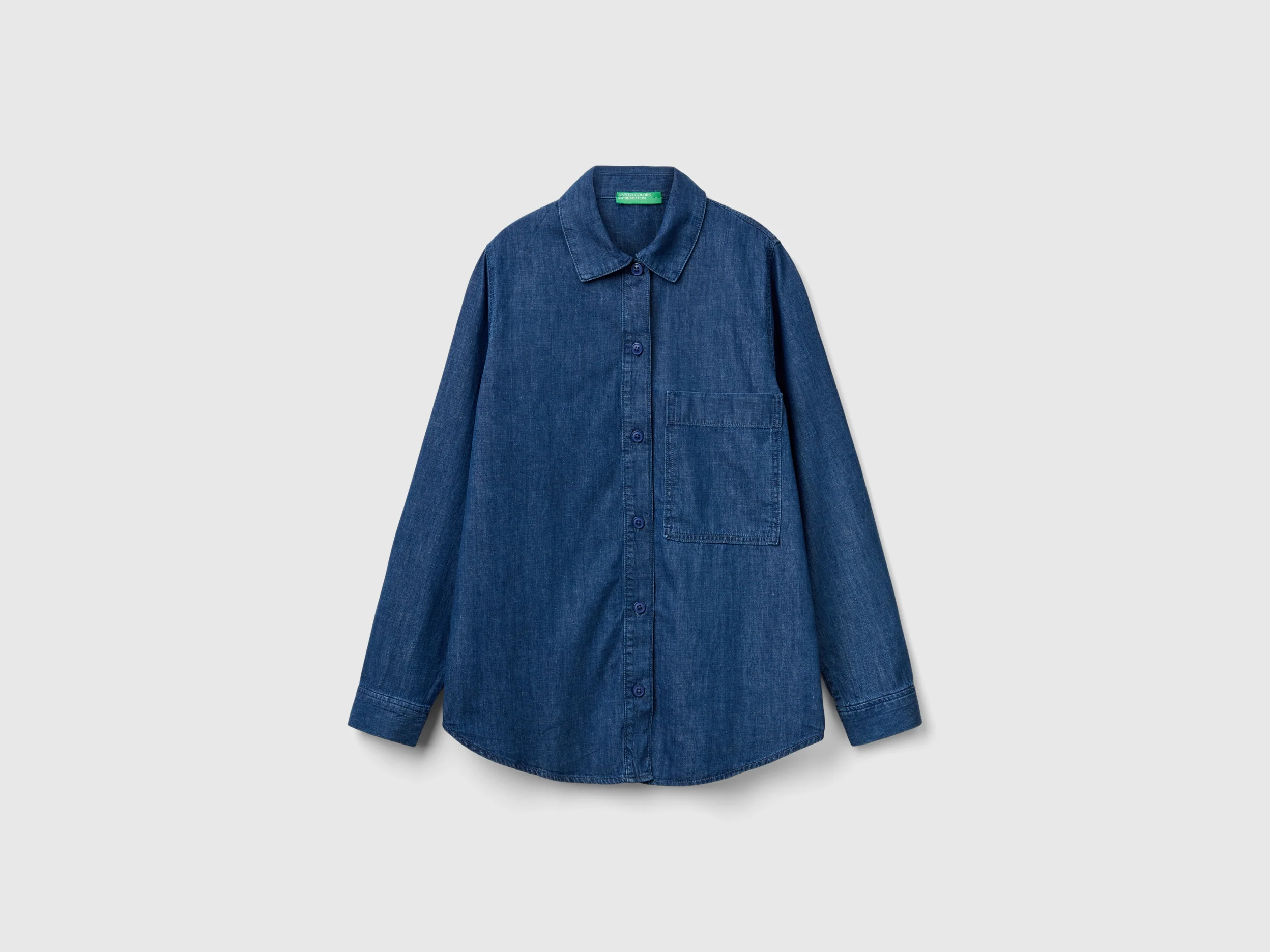 Camicia over fit in chambray