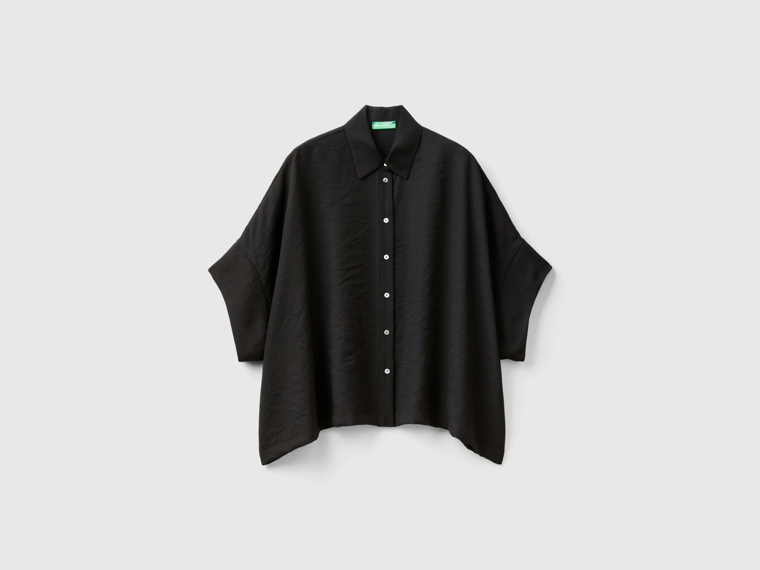 Camicia over fit in misto Modal