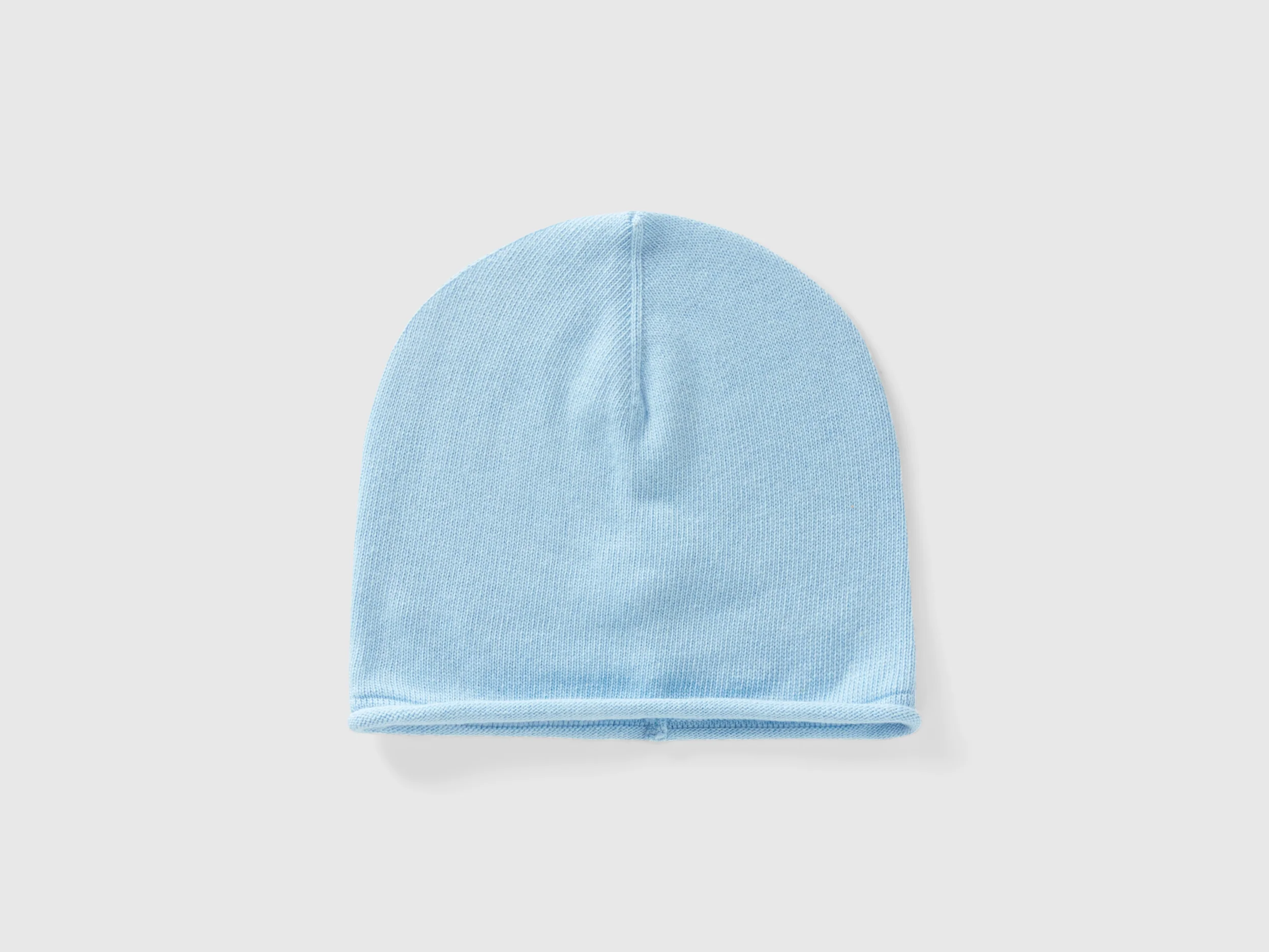 Cappello celeste in misto cashmere