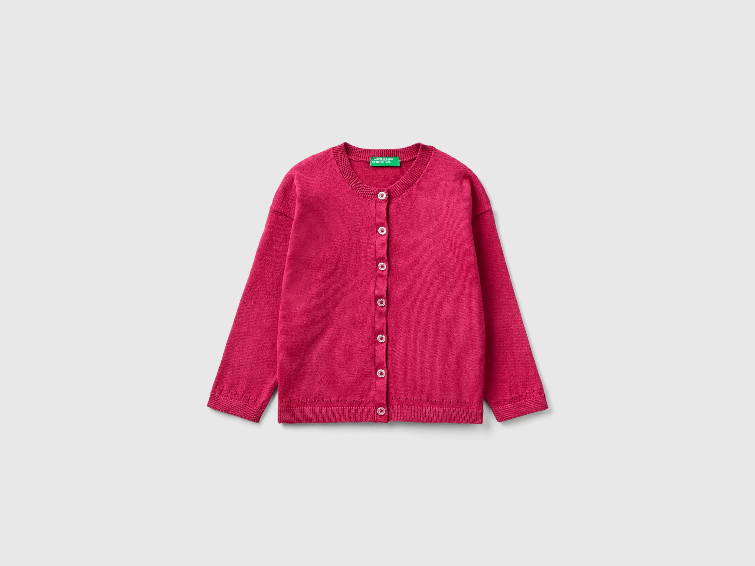 Cardigan con bottoni glitter