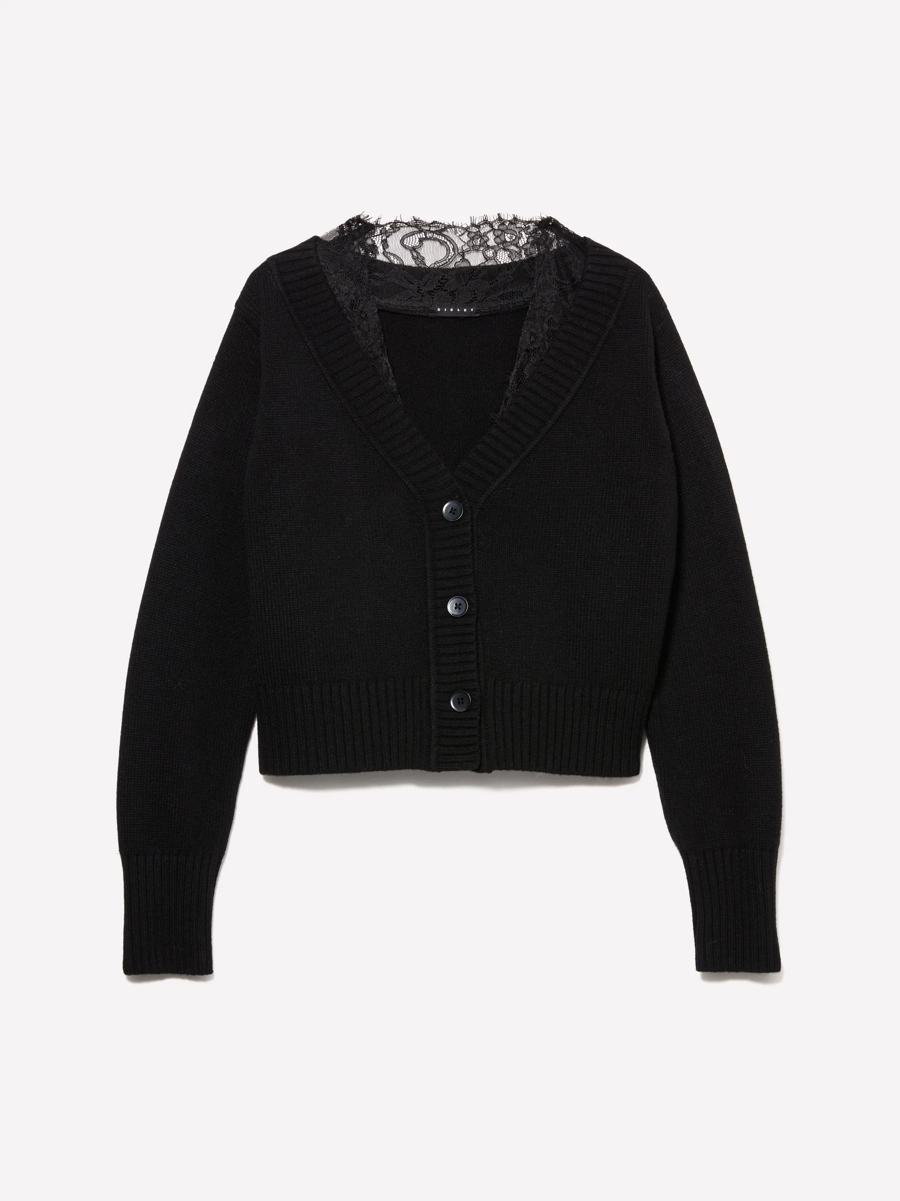 Cardigan con pizzo