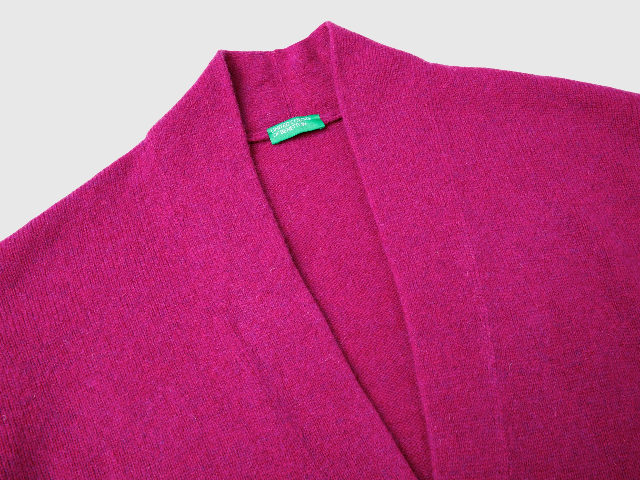 Cardigan lungo in pura lana Shetland - Image 3