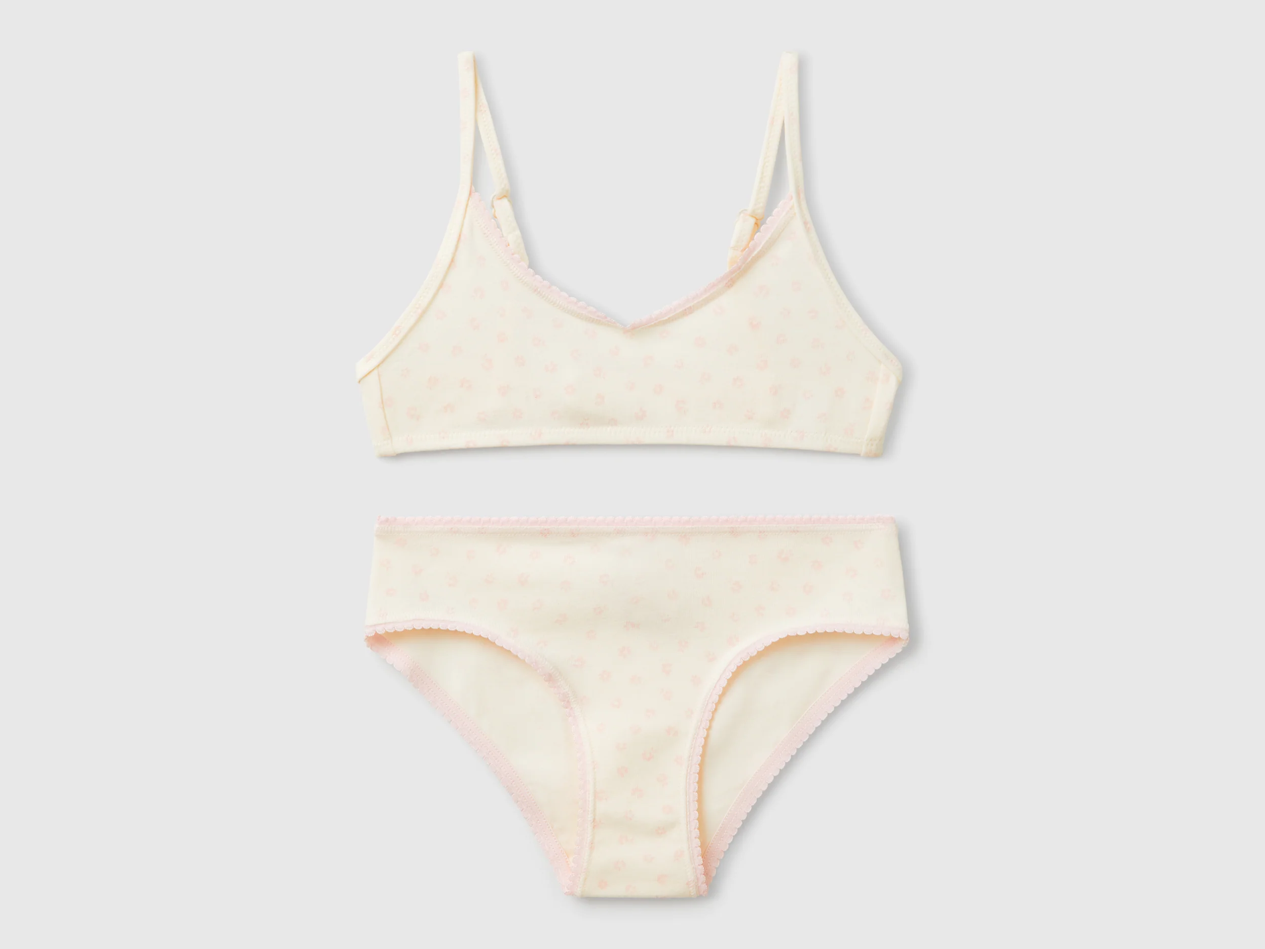 Completo brassiere e slip a fiori