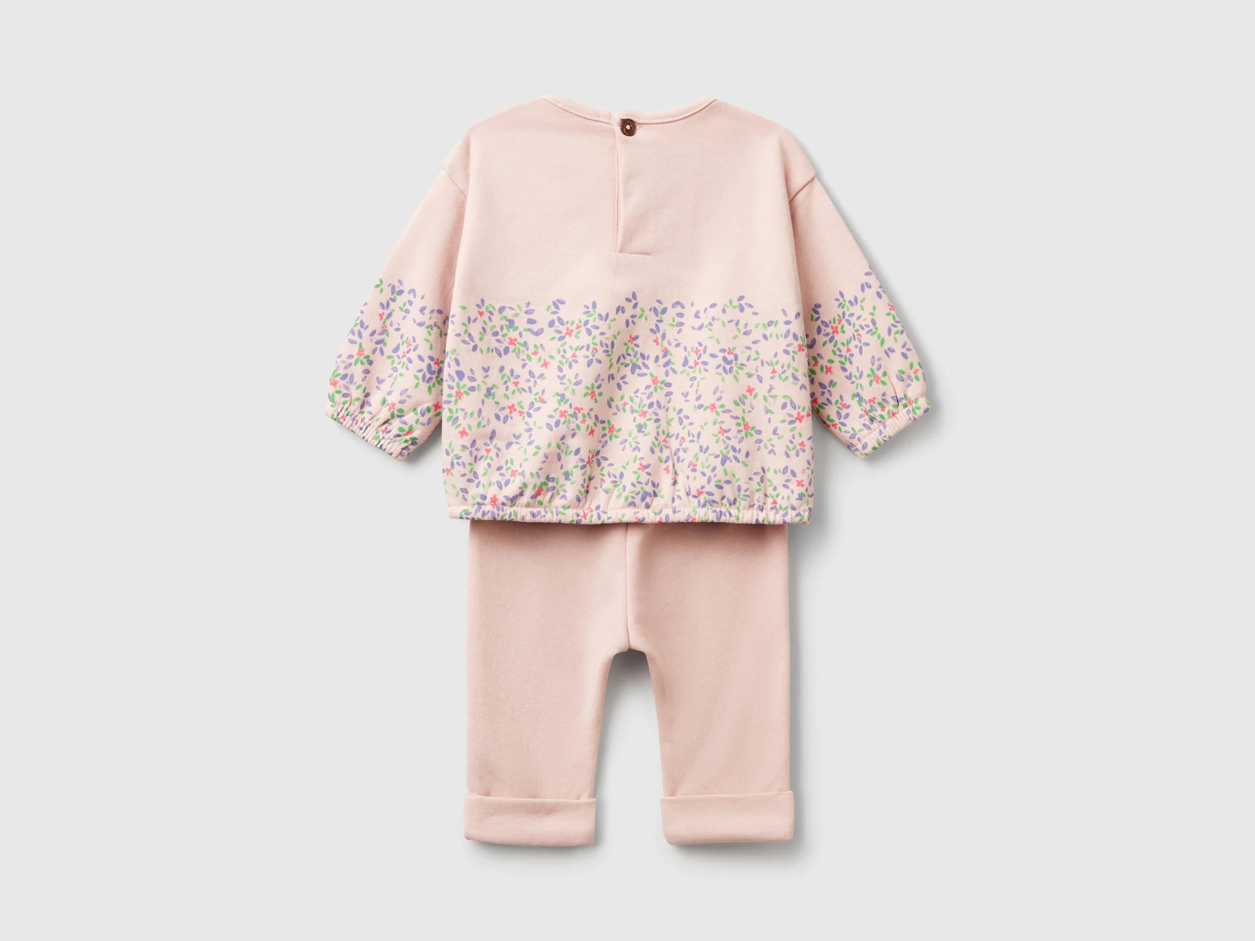 Completo felpa e pantaloni in misto cotone - Image 2