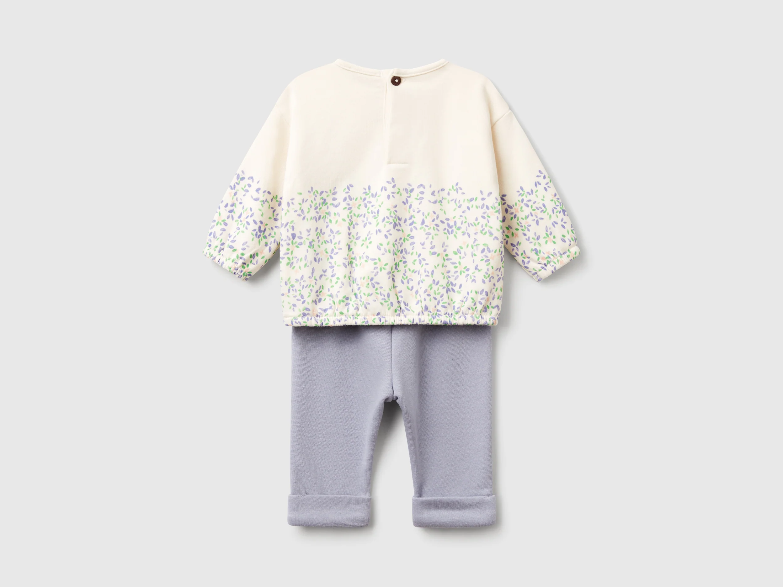 Completo felpa e pantaloni in misto cotone - Image 2