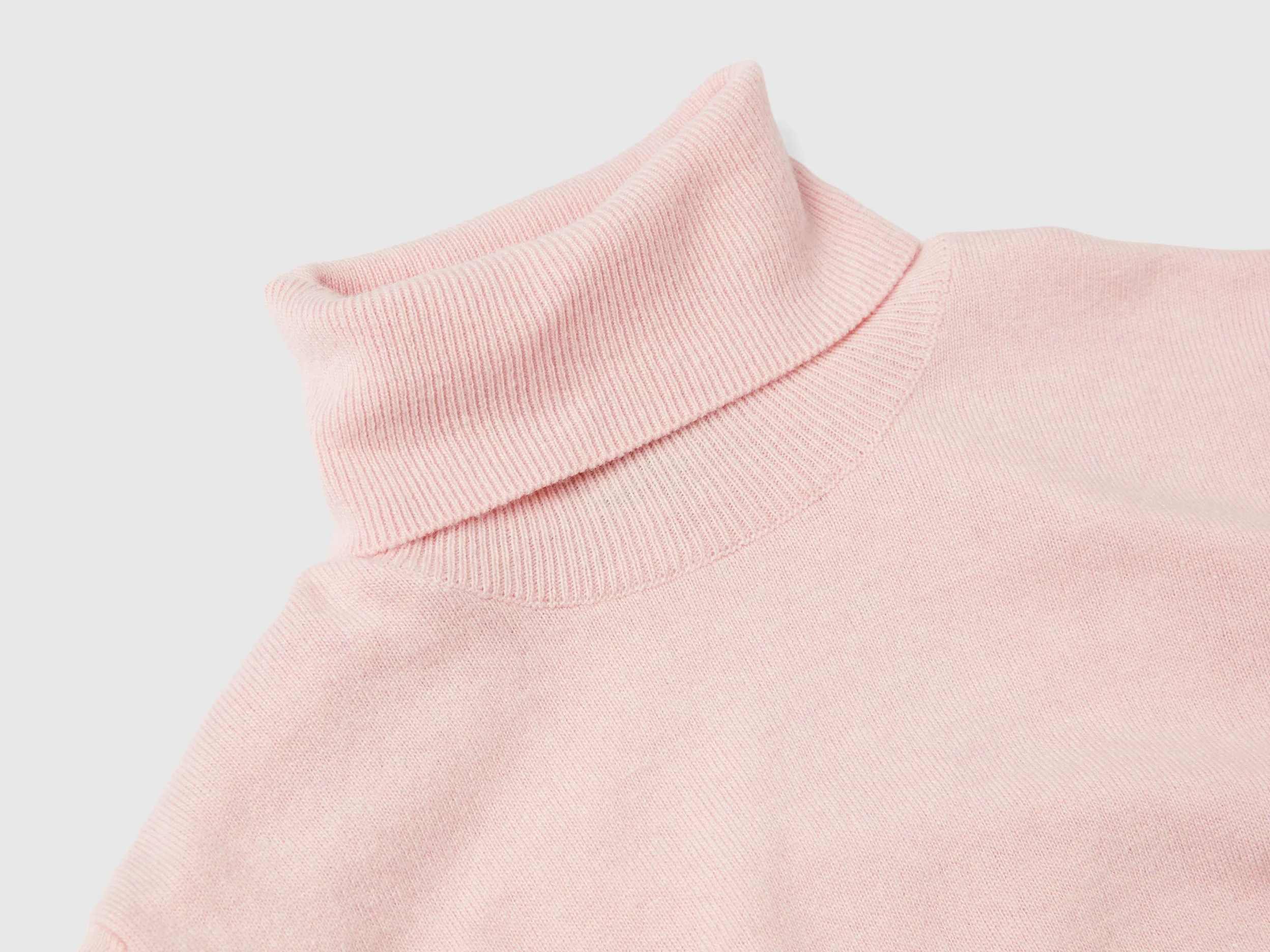 Dolcevita a manica corta in misto cashmere - Image 3