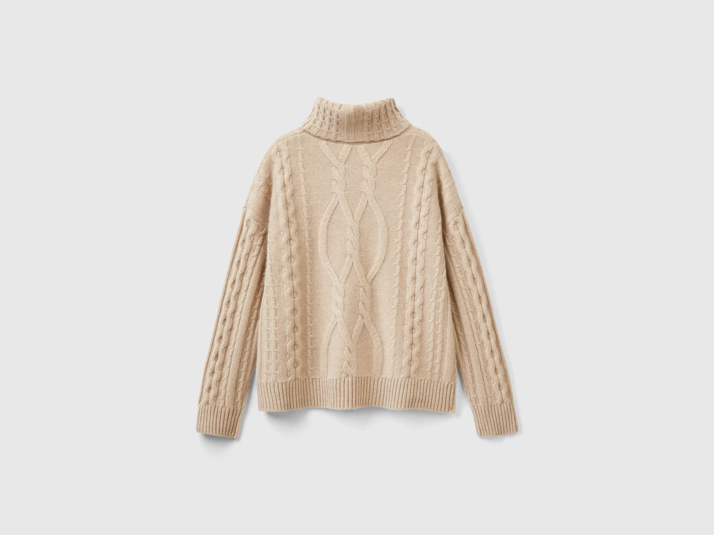 Dolcevita con trecce in puro cashmere - Image 2