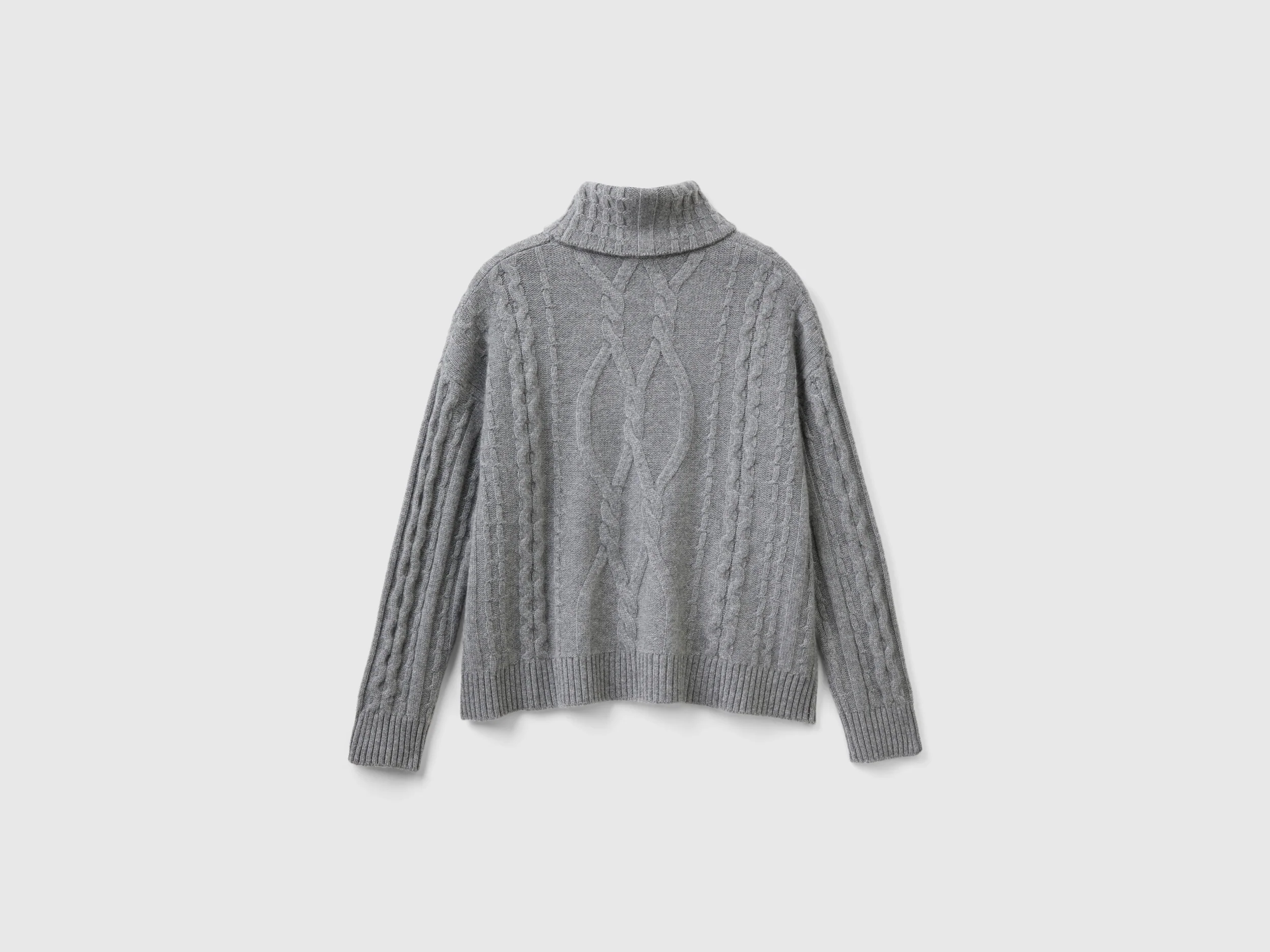 Dolcevita con trecce in puro cashmere - Image 2