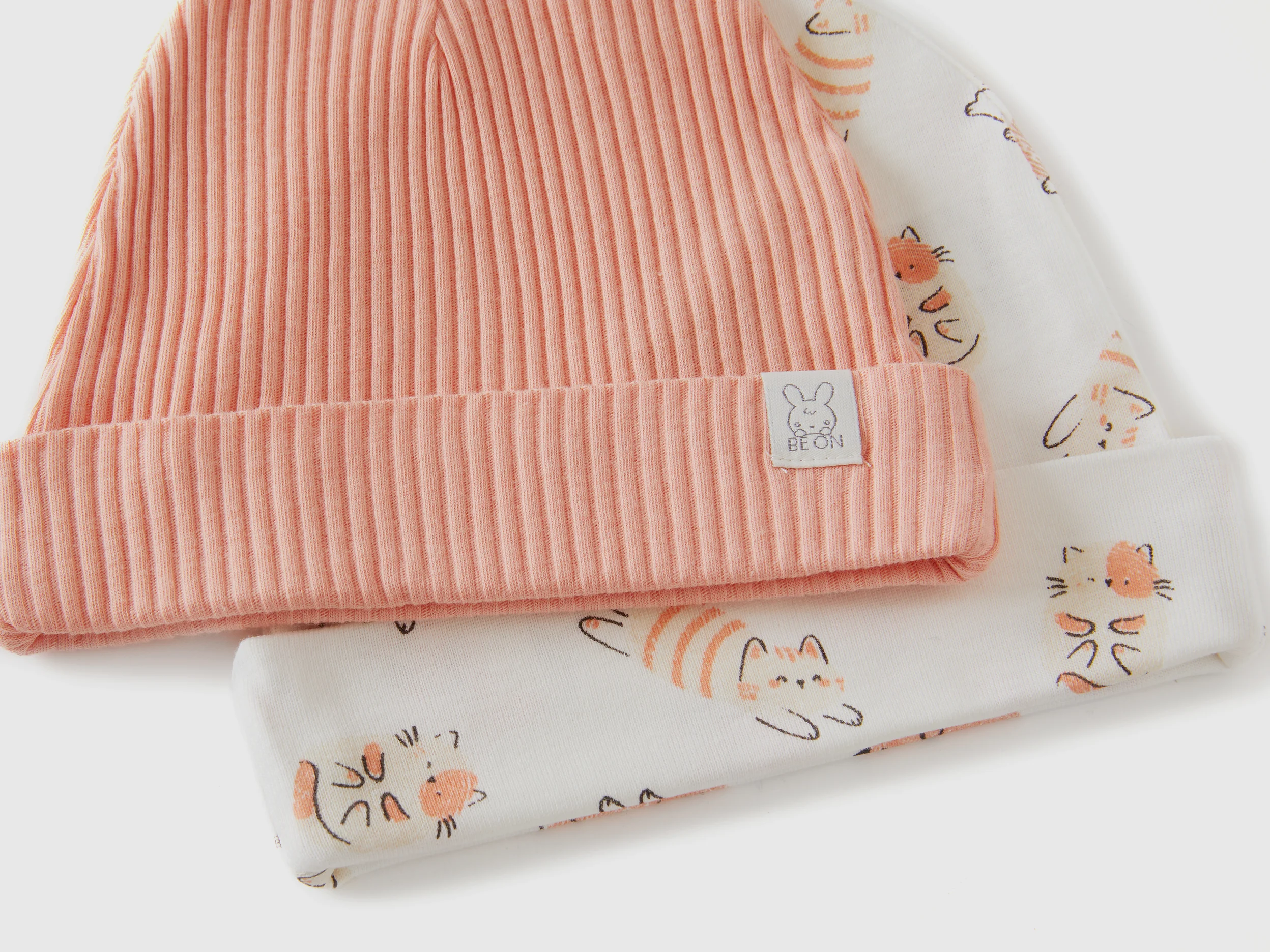 Due cappellini in cotone bio - Image 3