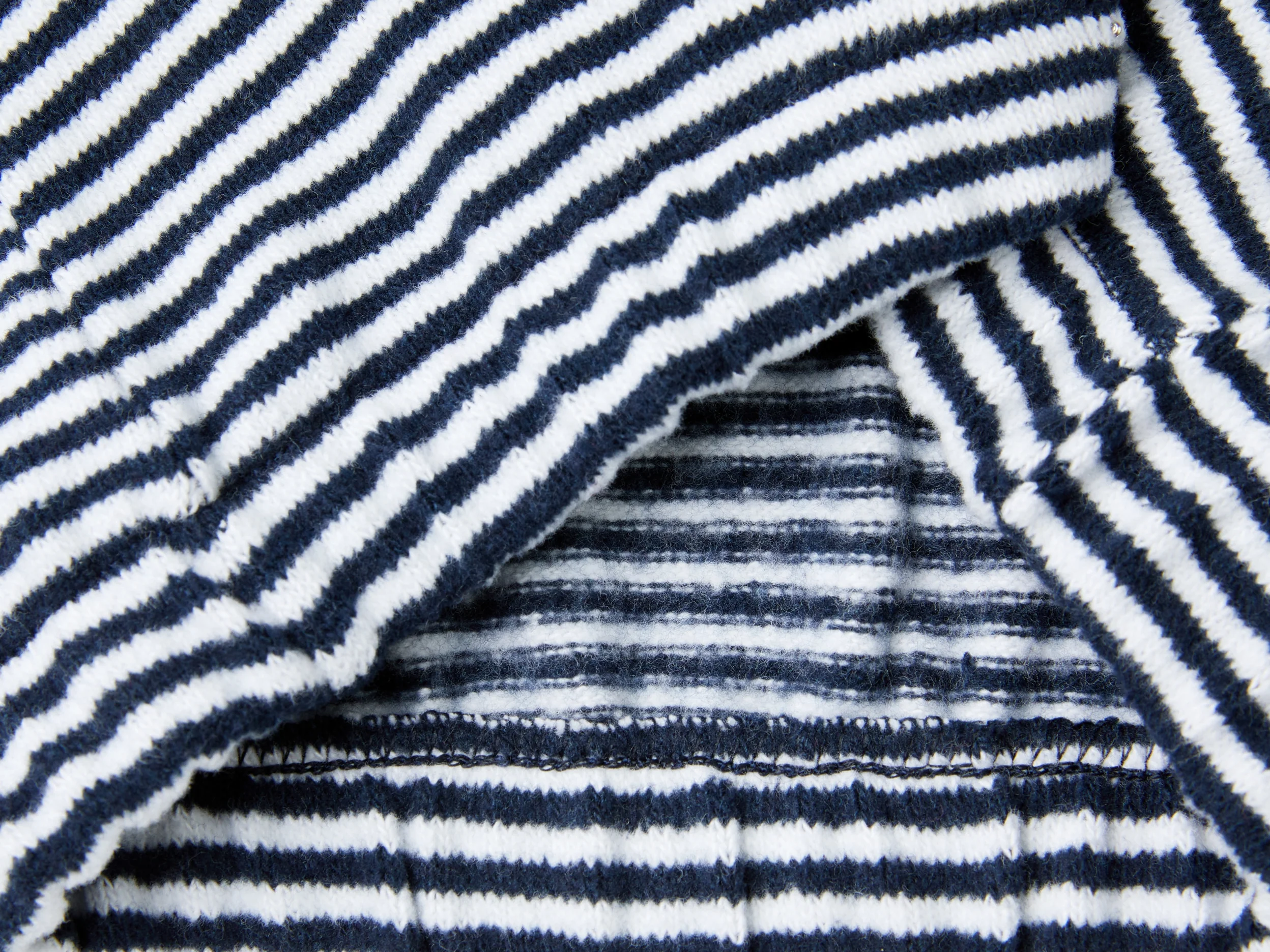Felpa a righe in misto cotone riciclato - Image 3