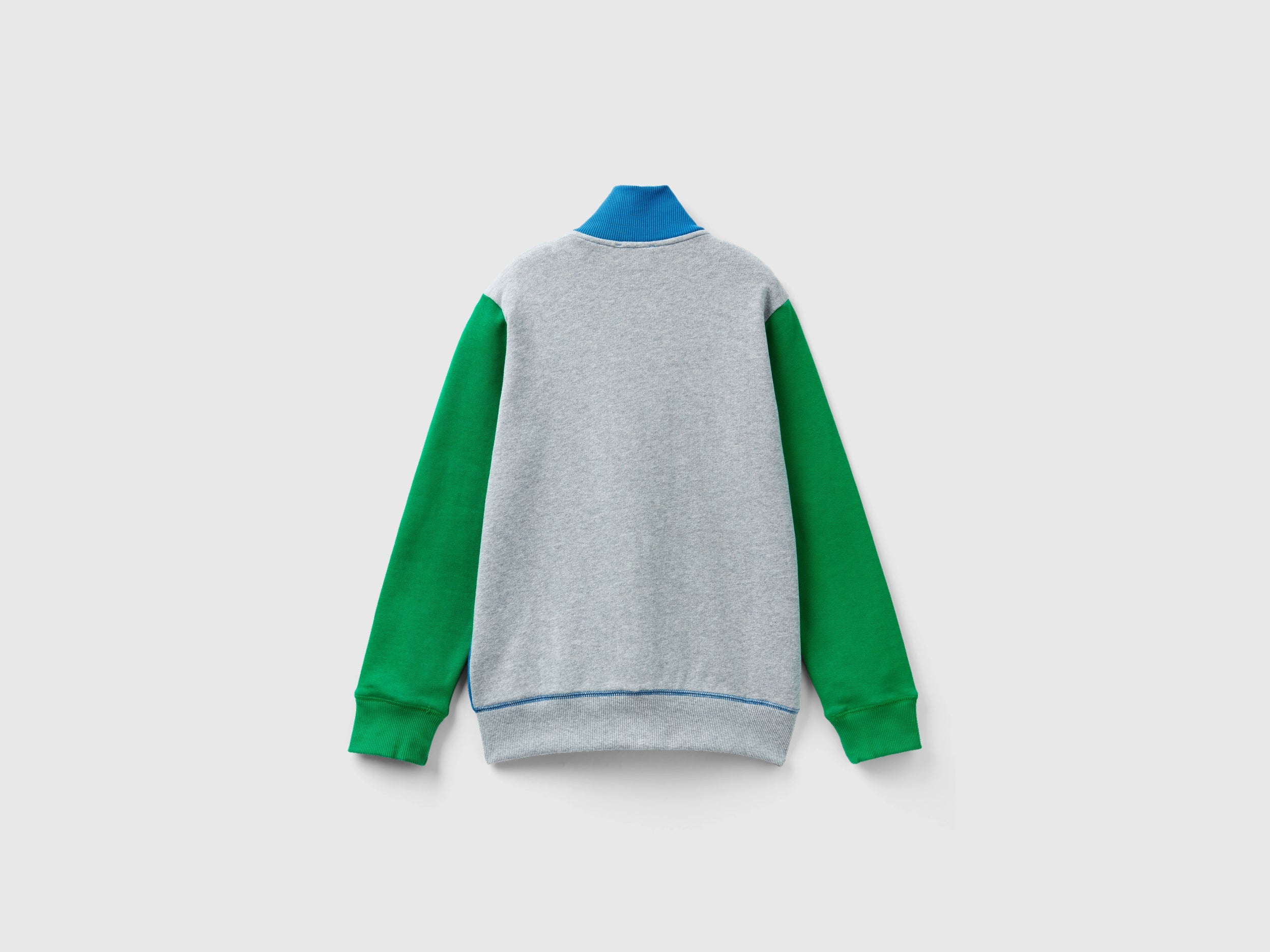 Felpa con zip in puro cotone - Image 2