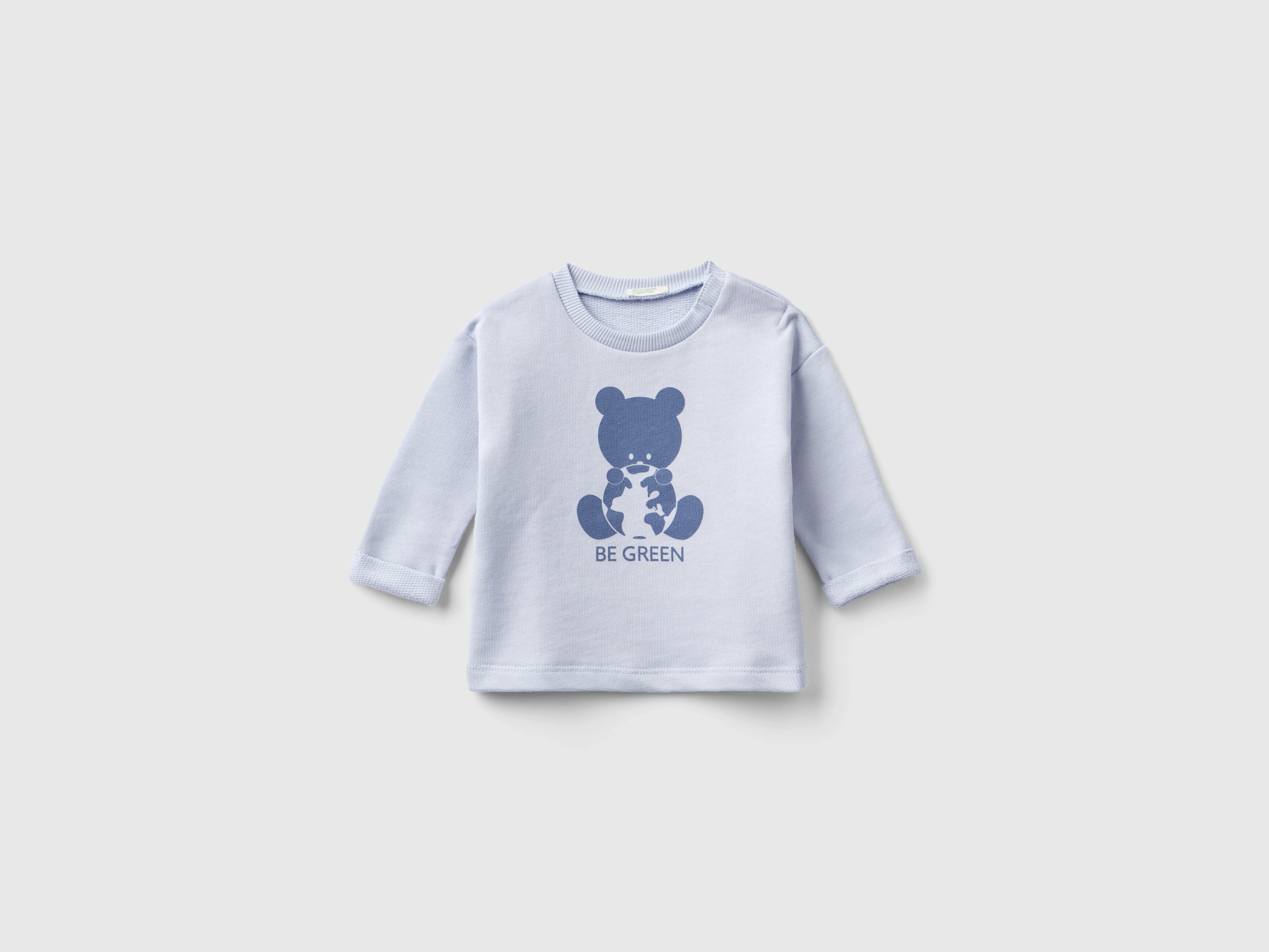 Felpa in cotone bio con stampa