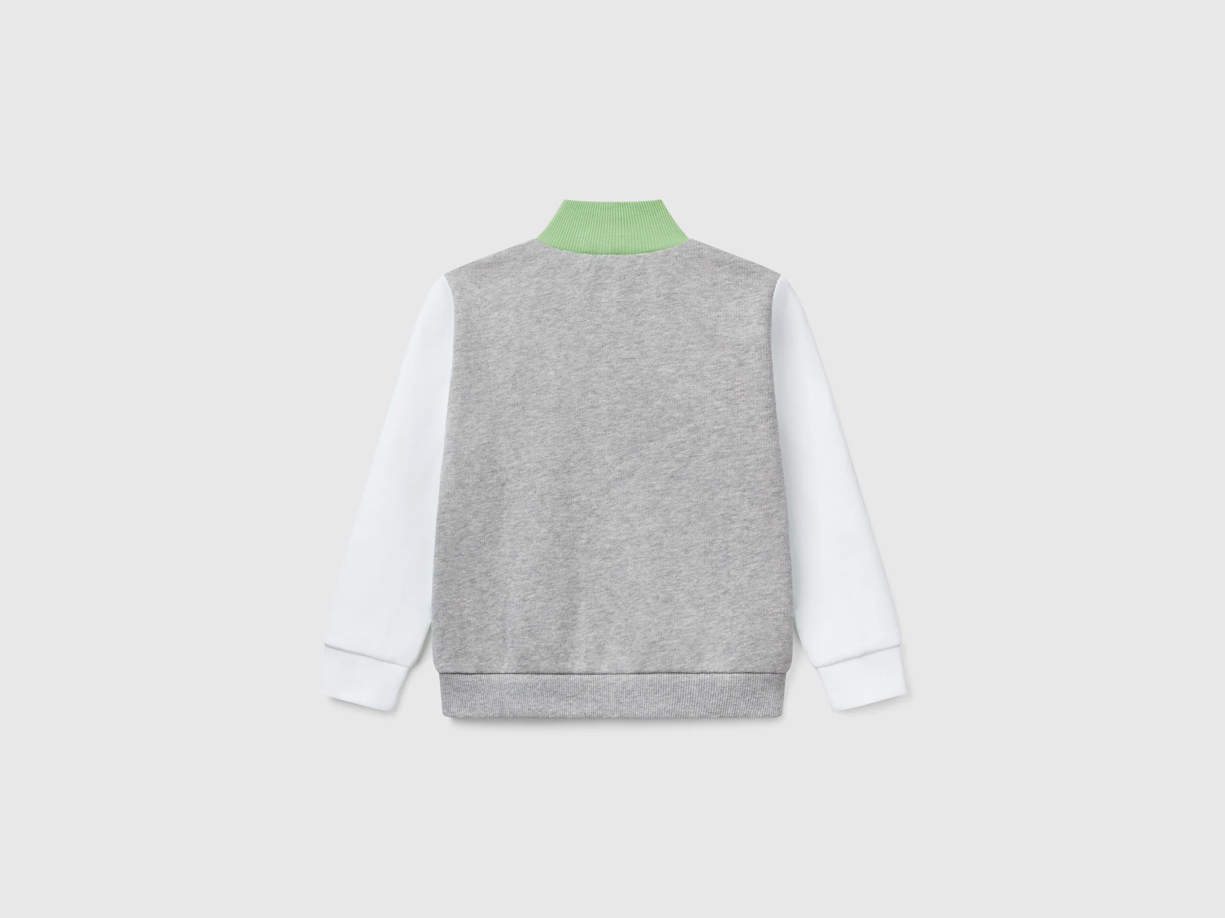 Felpa in cotone con zip - Image 2