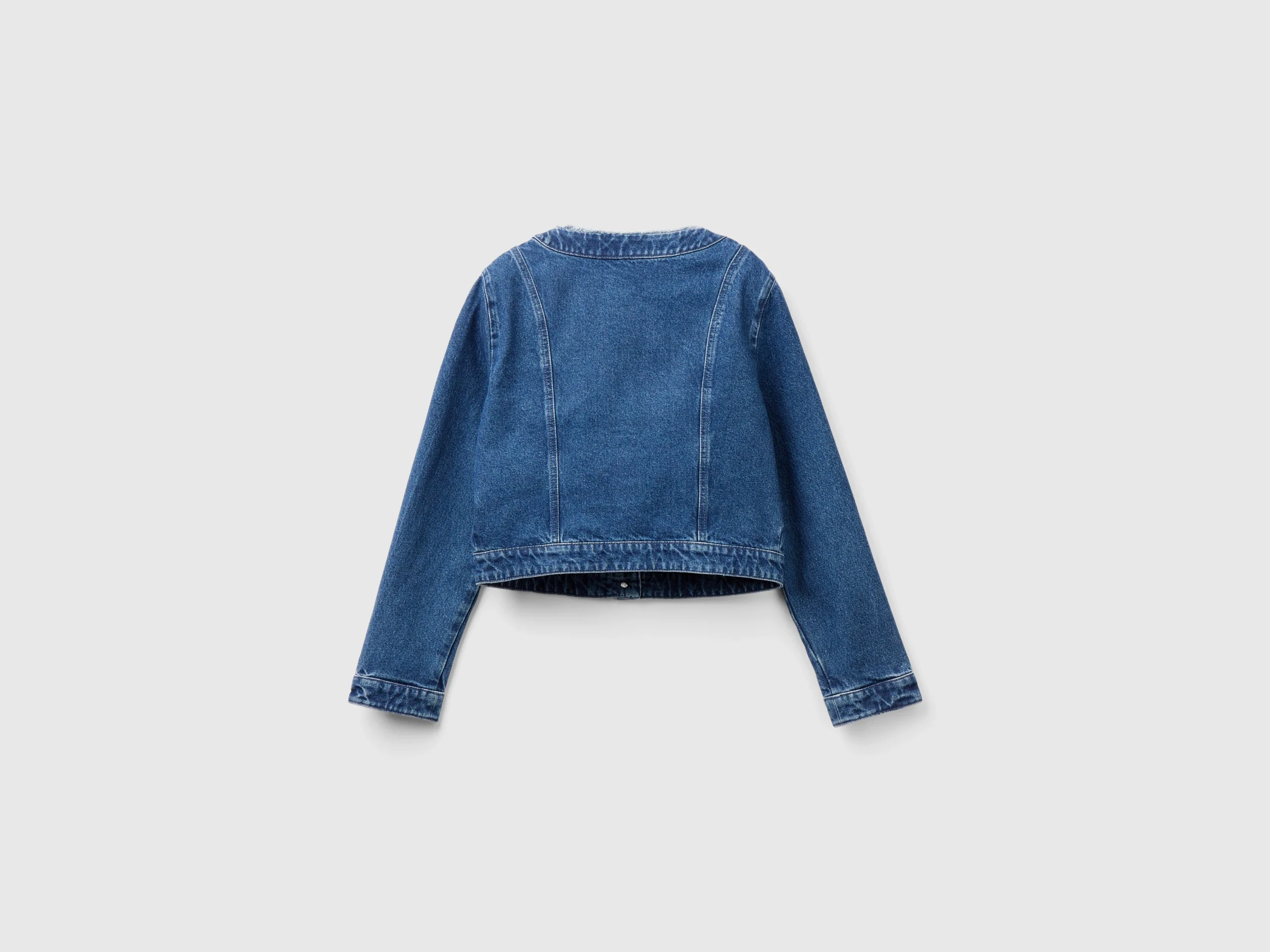 Giacca di jeans girocollo - Image 2