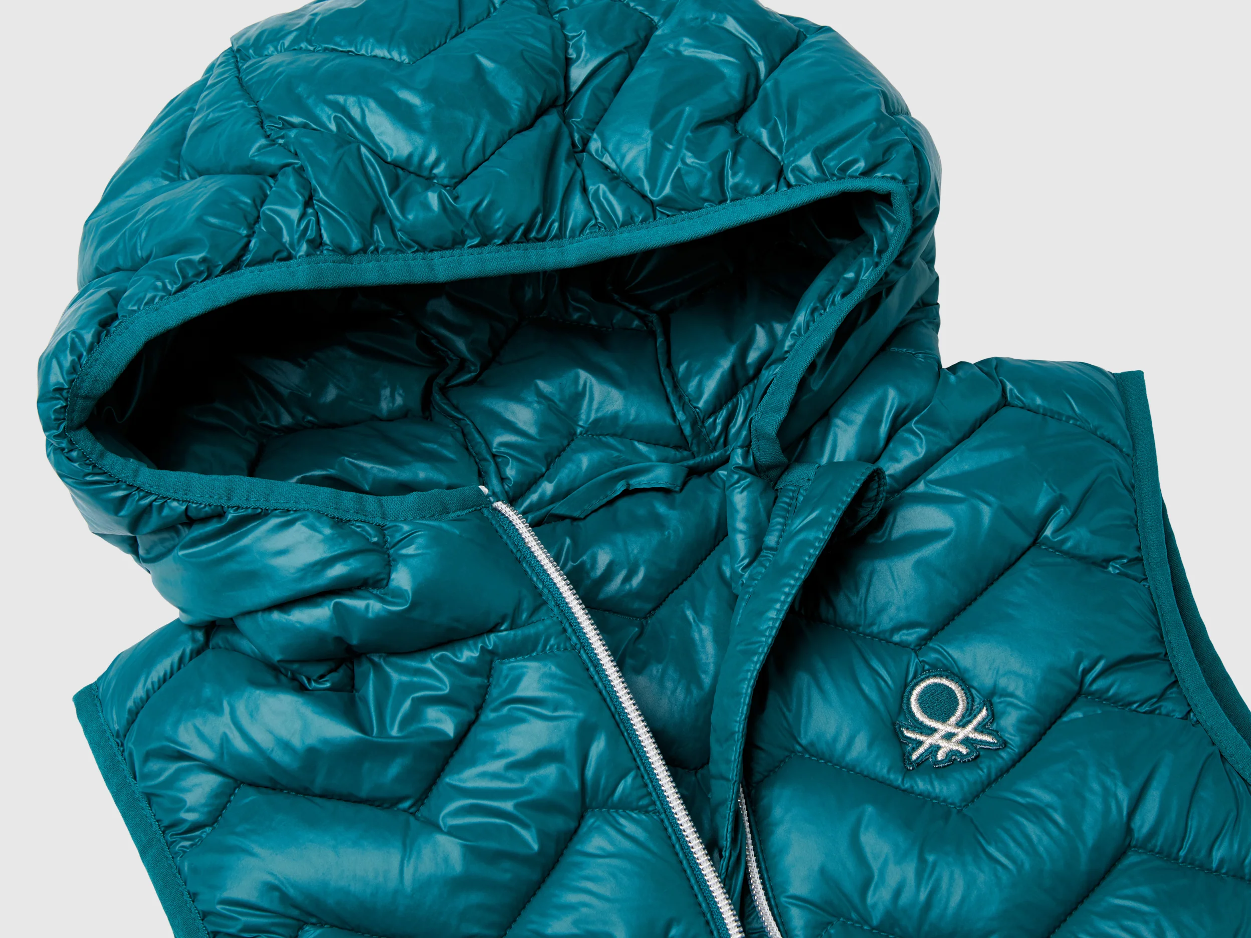 Gilet imbottito in ovatta 3D con cappuccio - Image 3