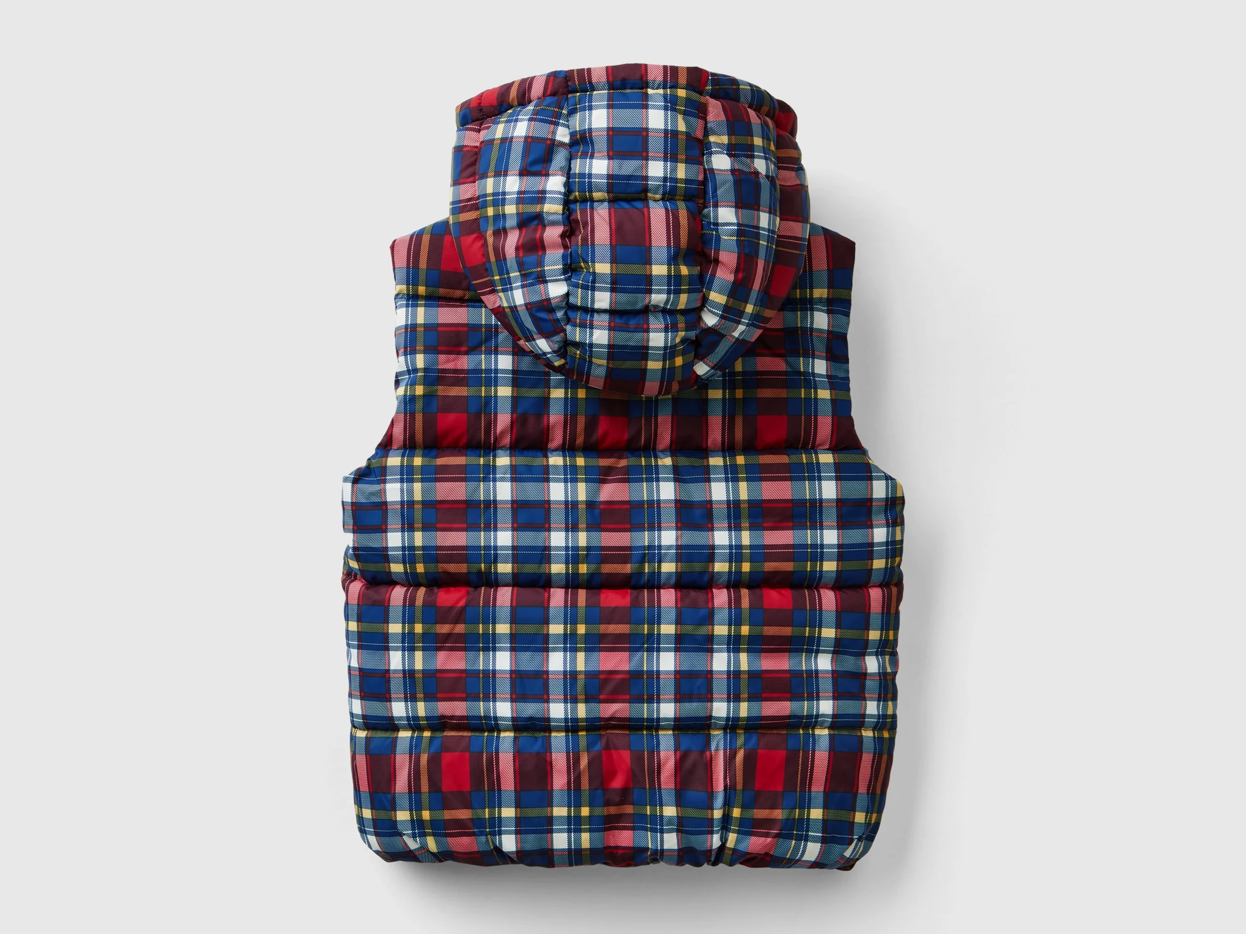 Gilet imbottito tartan - Image 2