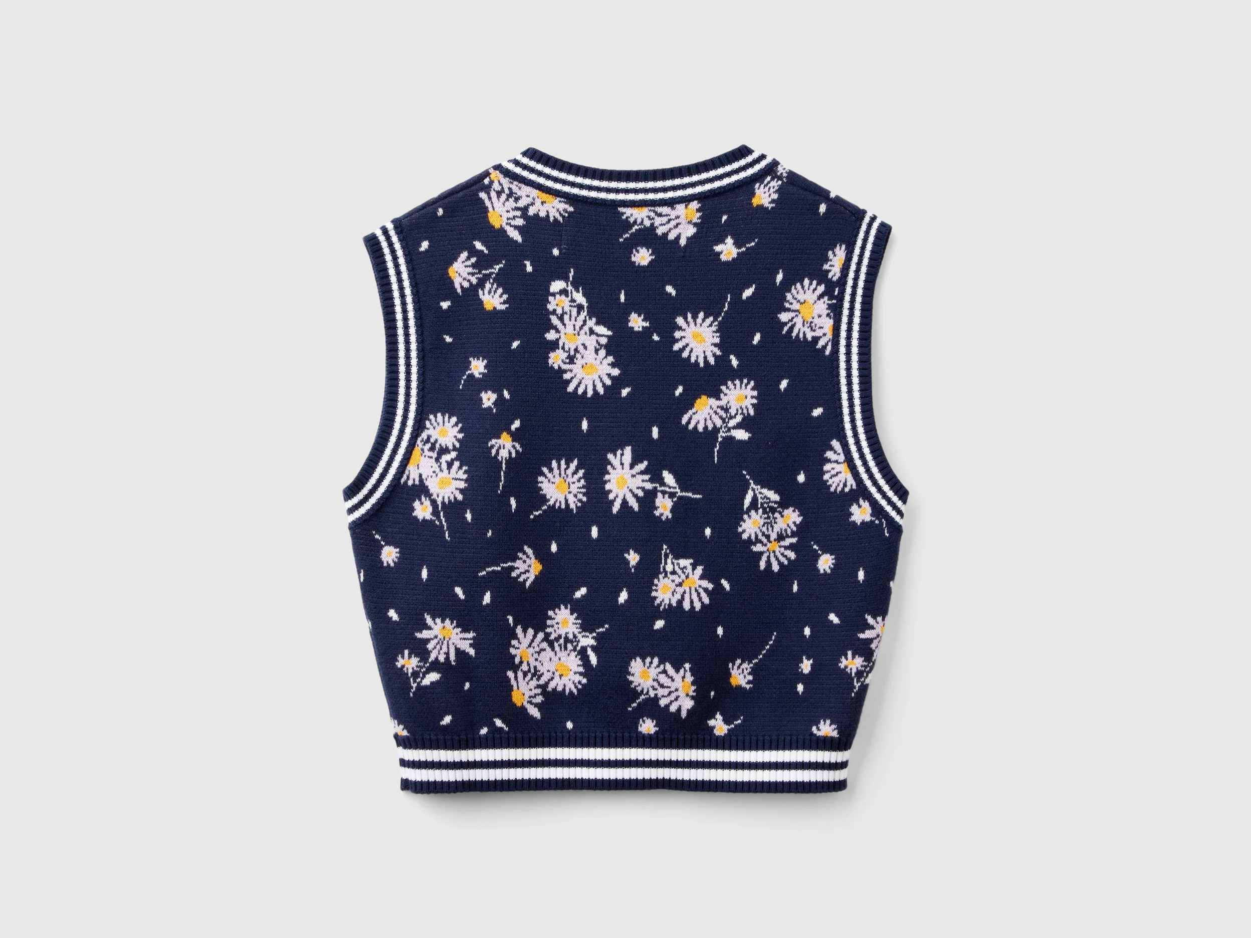 Gilet in maglia a fiori - Image 2