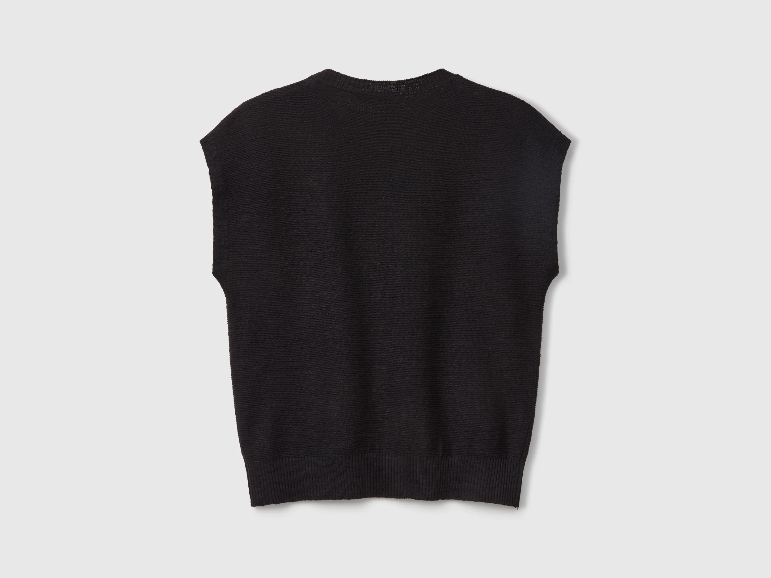 Gilet in misto cotone e lino - Image 2