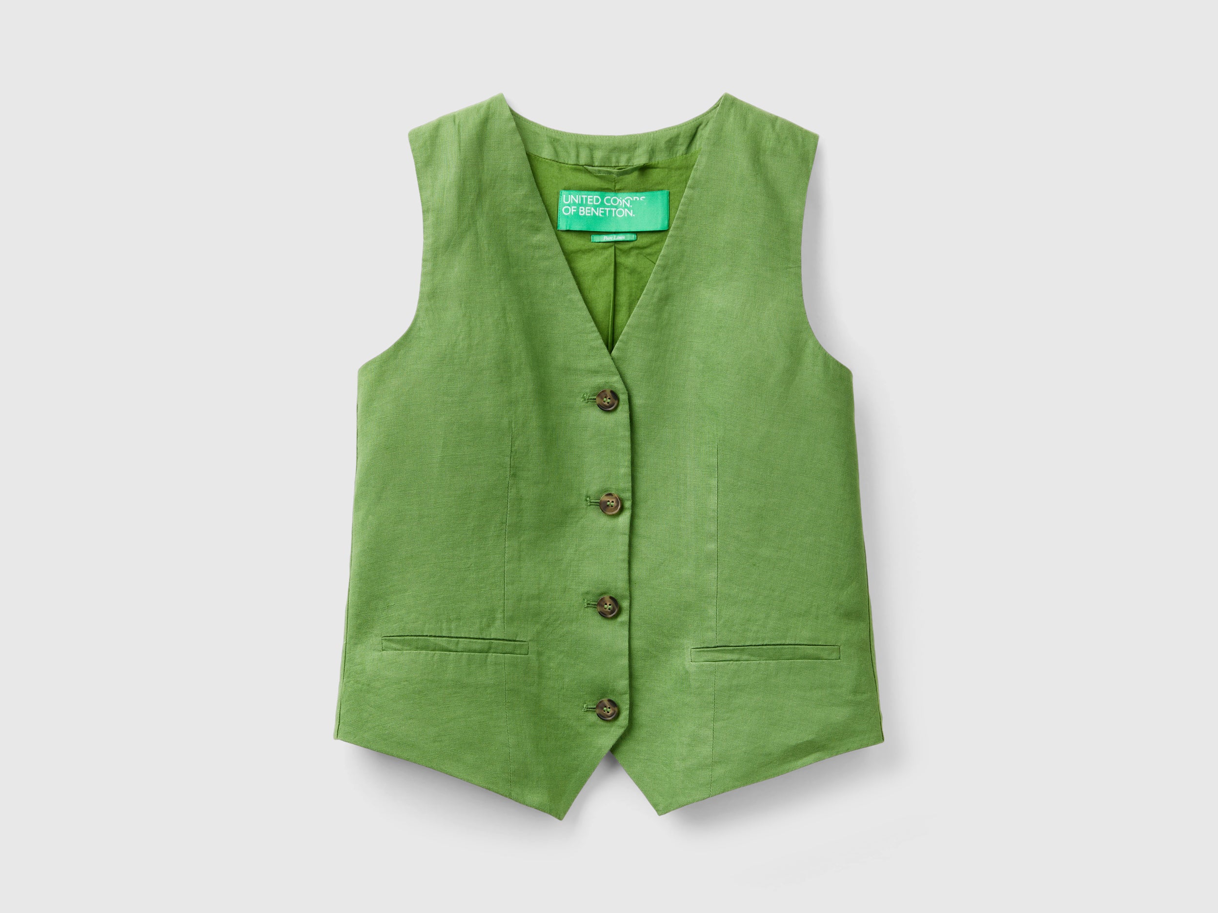 Gilet in puro lino