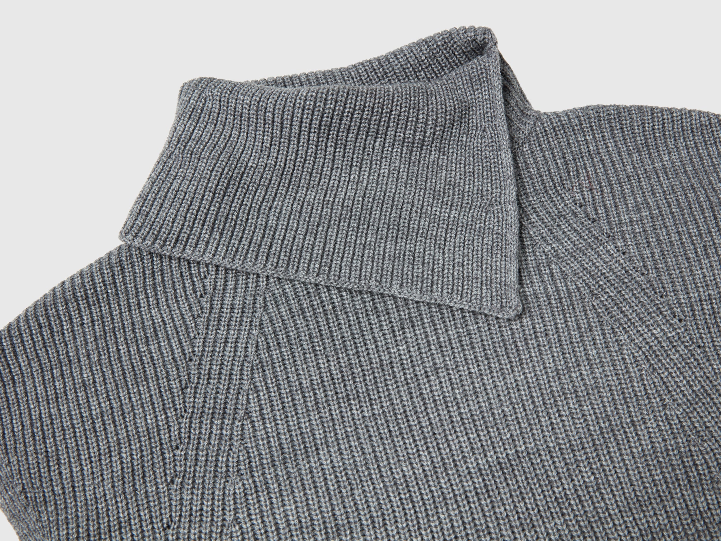 Gilet lungo con collo alto - Image 3