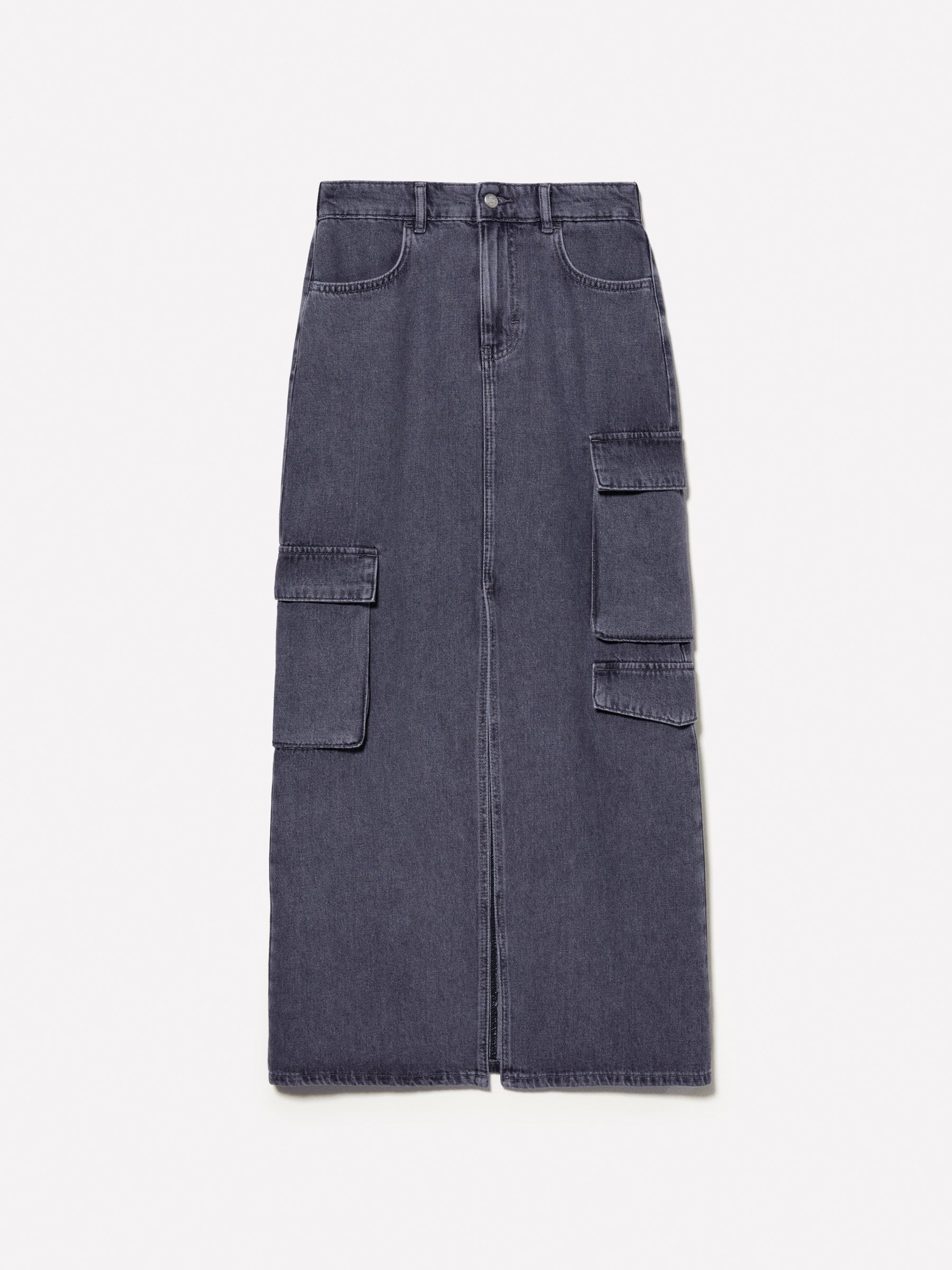 Gonna di jeans con spacco