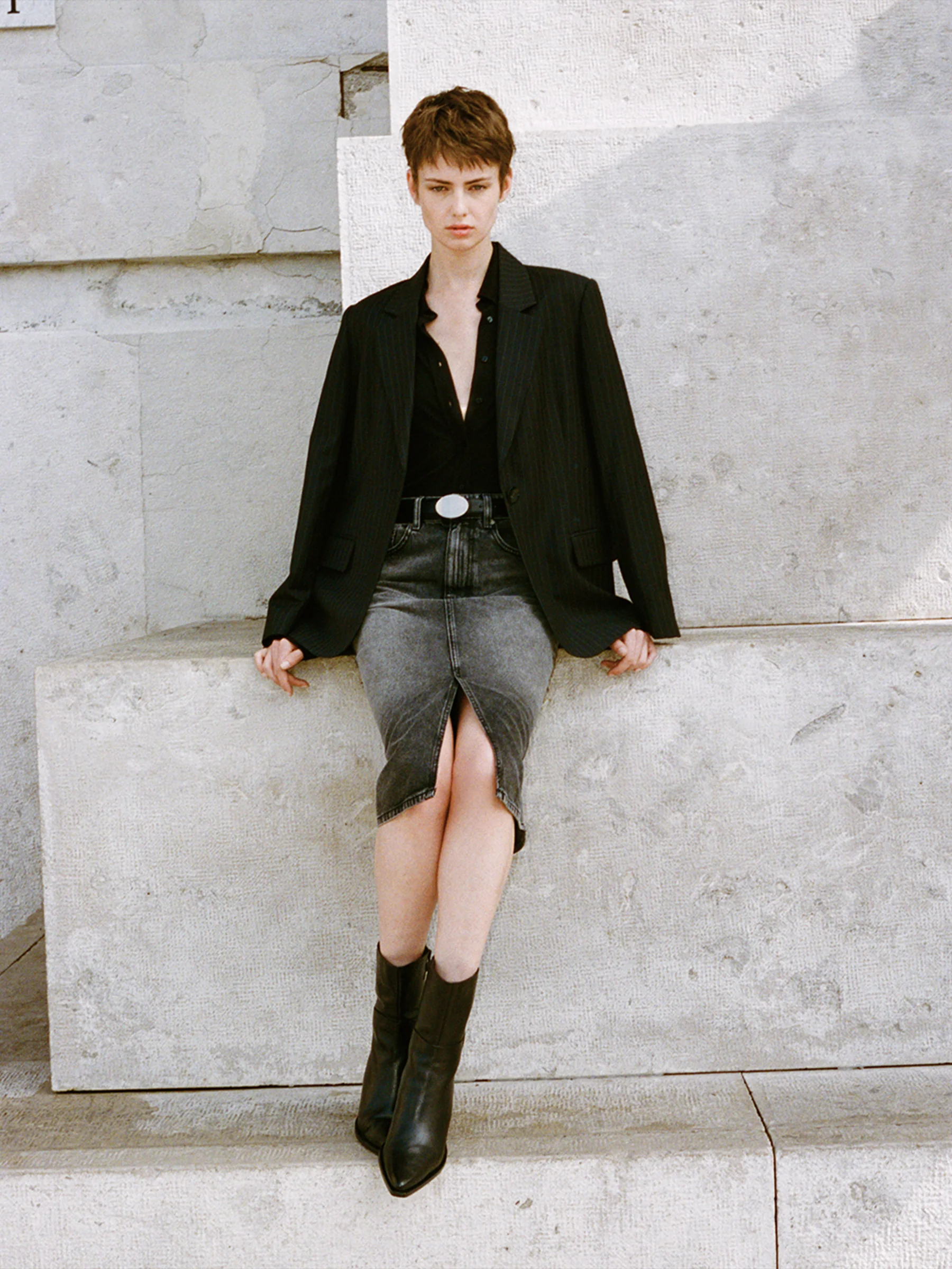 Gonna midi di jeans 90's - Image 2