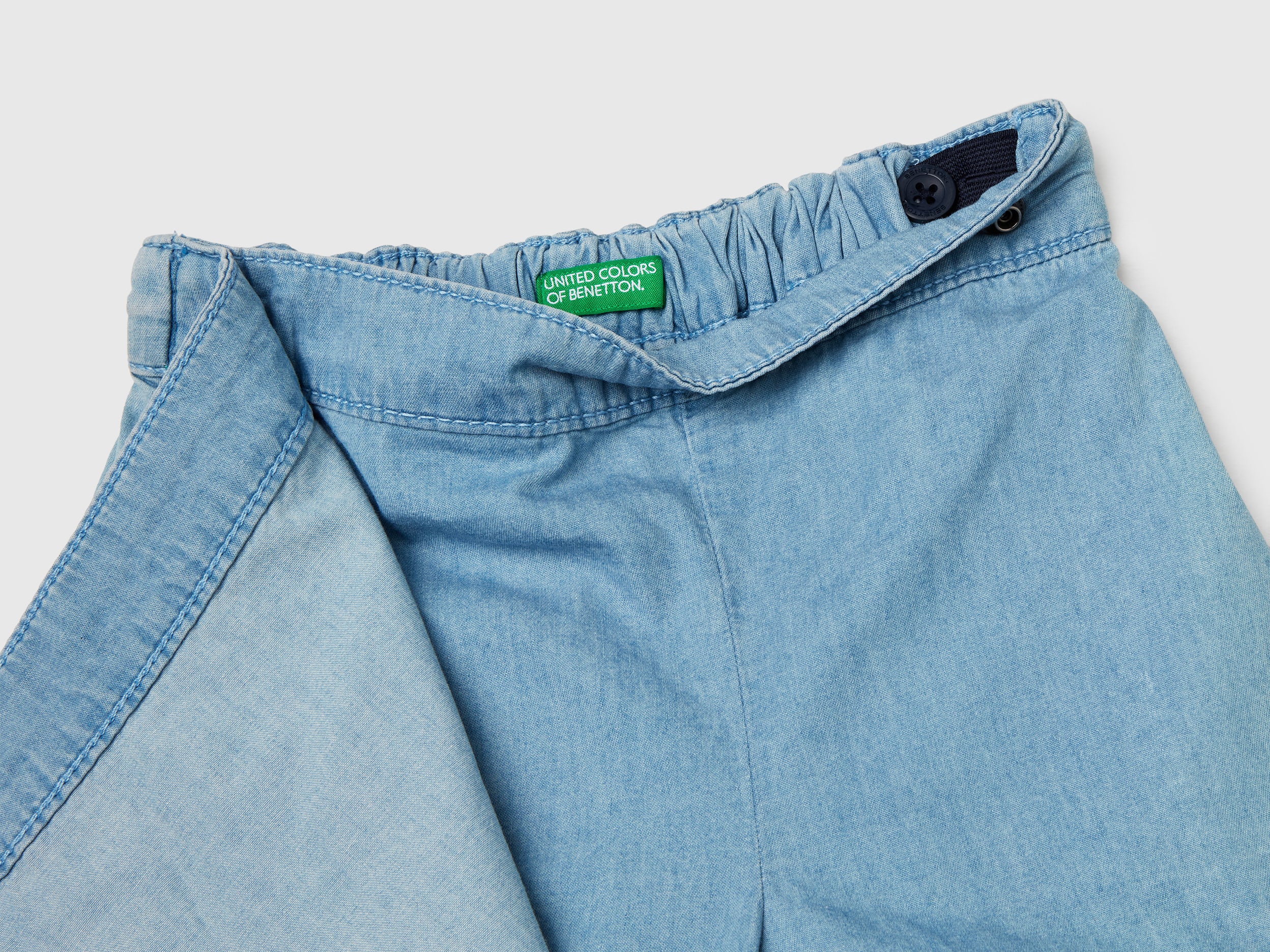 Gonna pantalone in chambray - Image 3